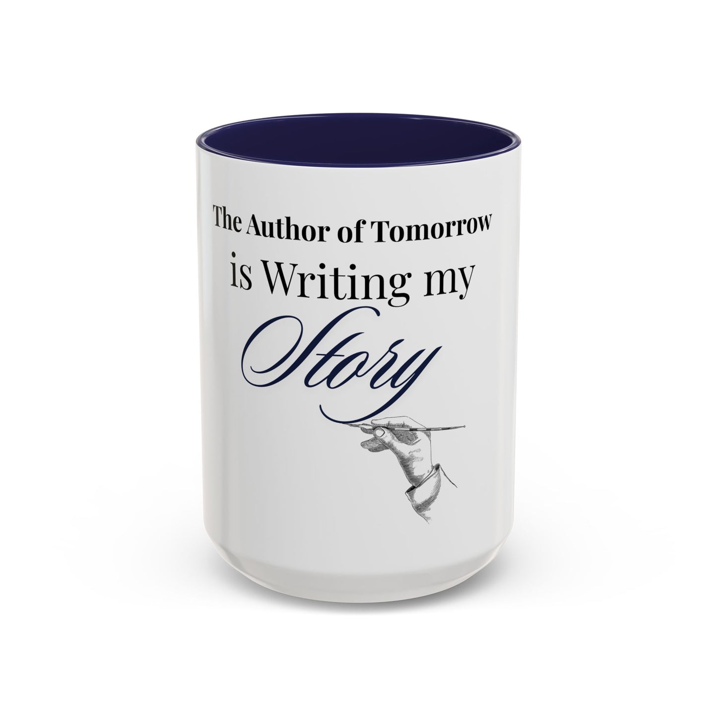 The Author of Tomorrow is Writing My Story Mug-Inspirational Faith Coffee Cup, Christian Gift