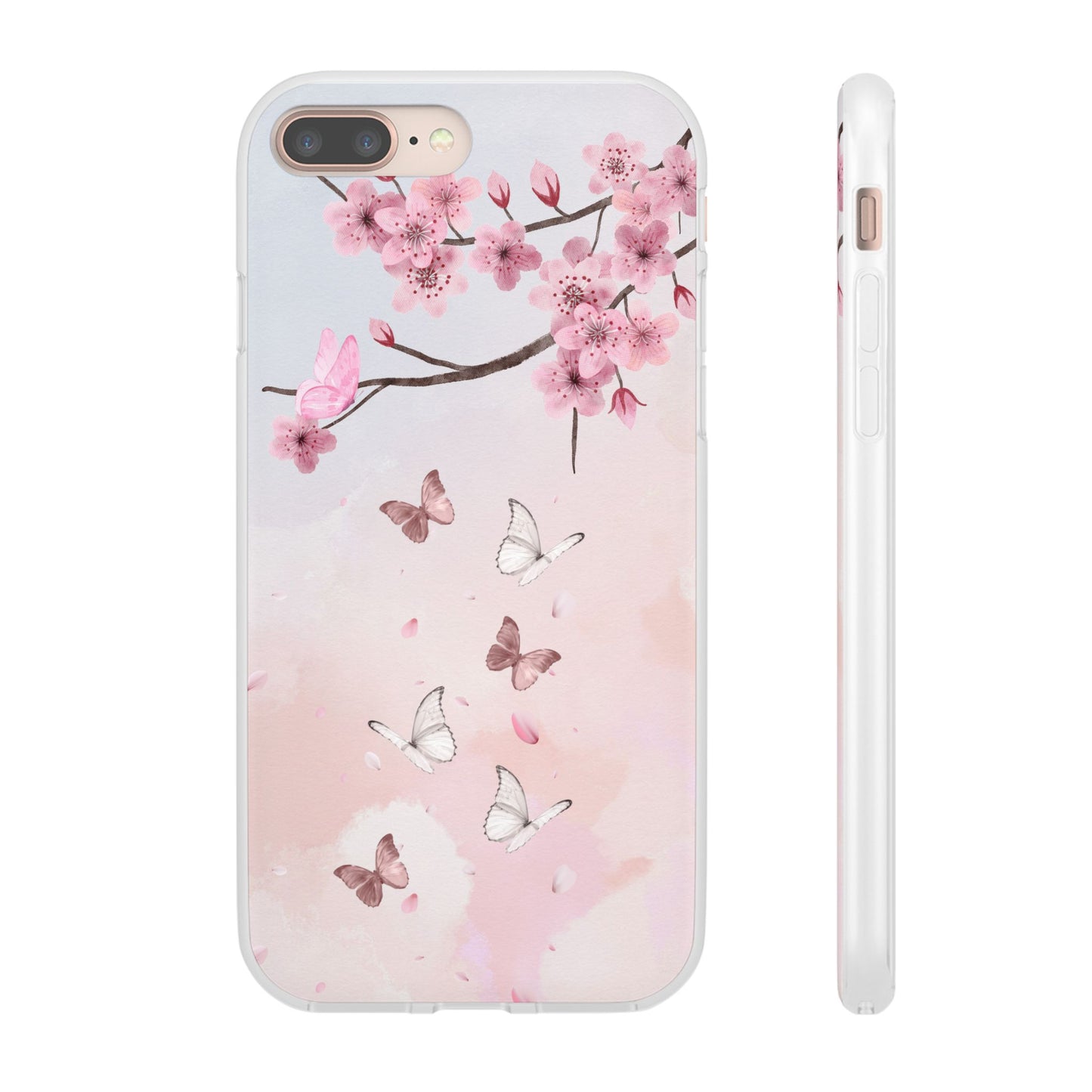 Pink Floral Flexi Case