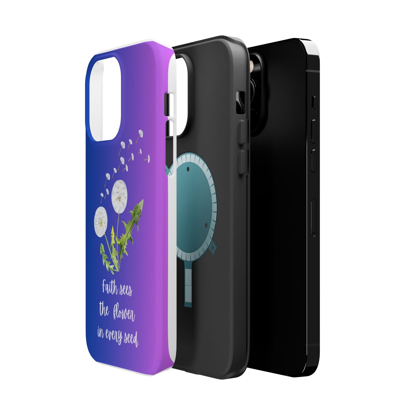 Phone Case - Faith Sees the Flower in Every Seed Inspirational Magnetic Tough Case