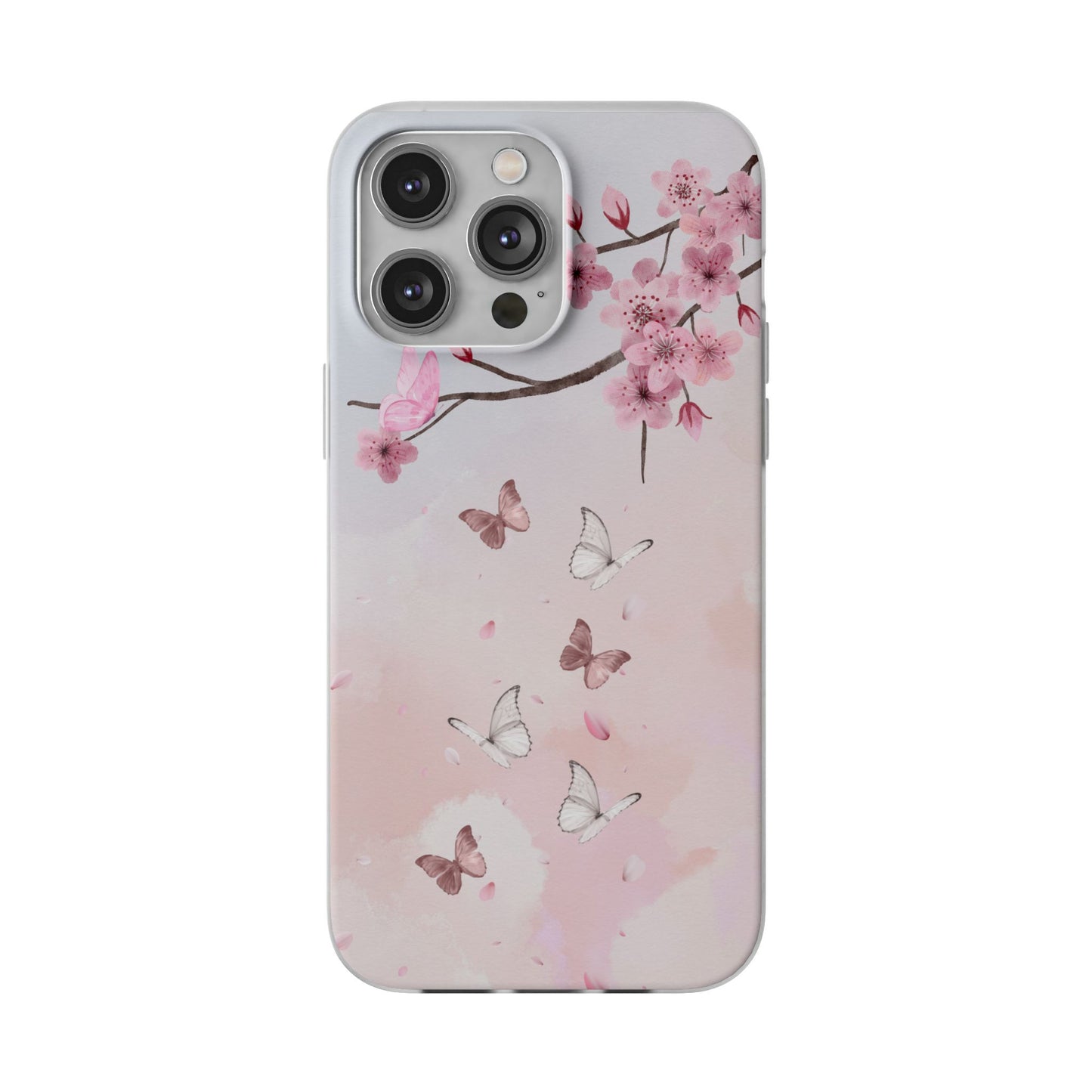 Pink Floral Flexi Case