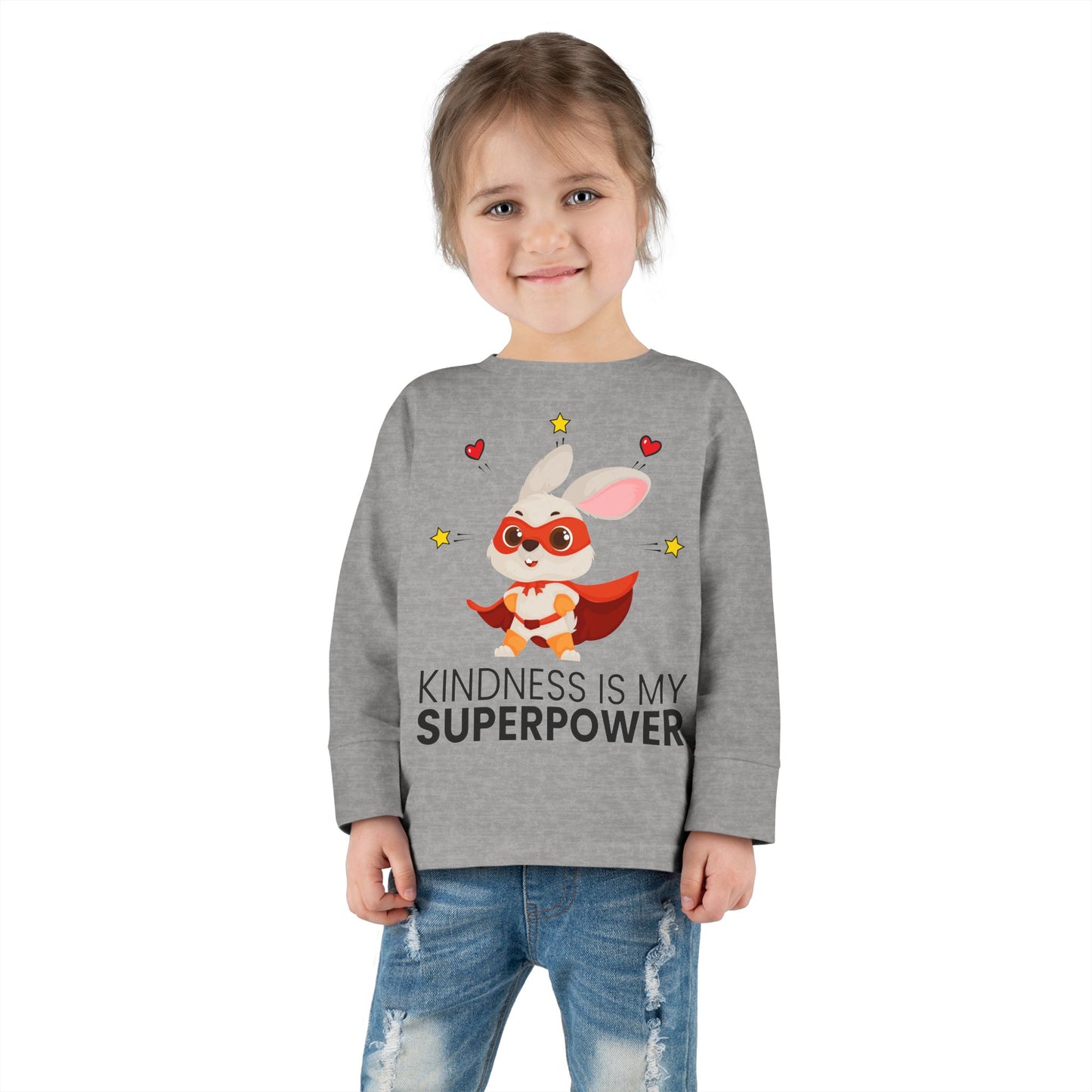 Toddler Tee - Promote Positivity, Kindness is My Superpower