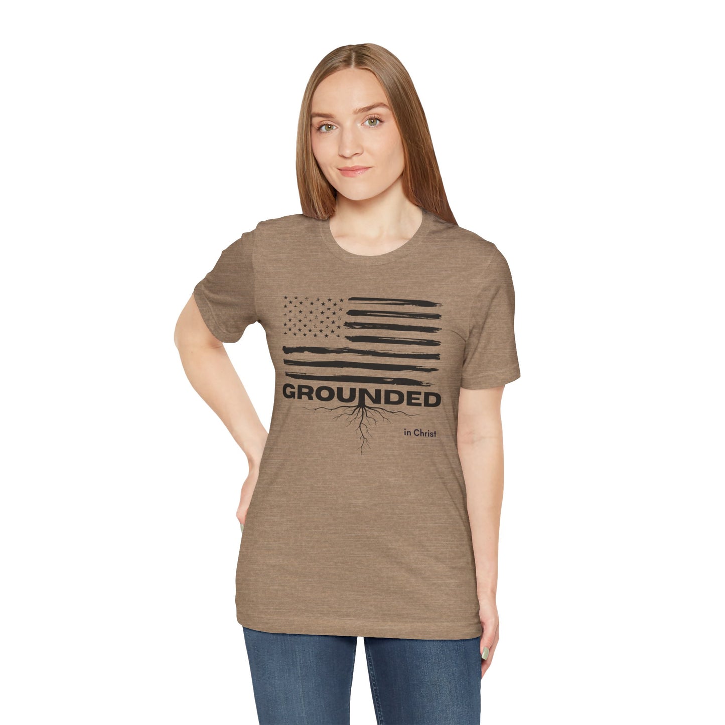 Christian Unisex Tee - Grounded in Christ T-Shirt