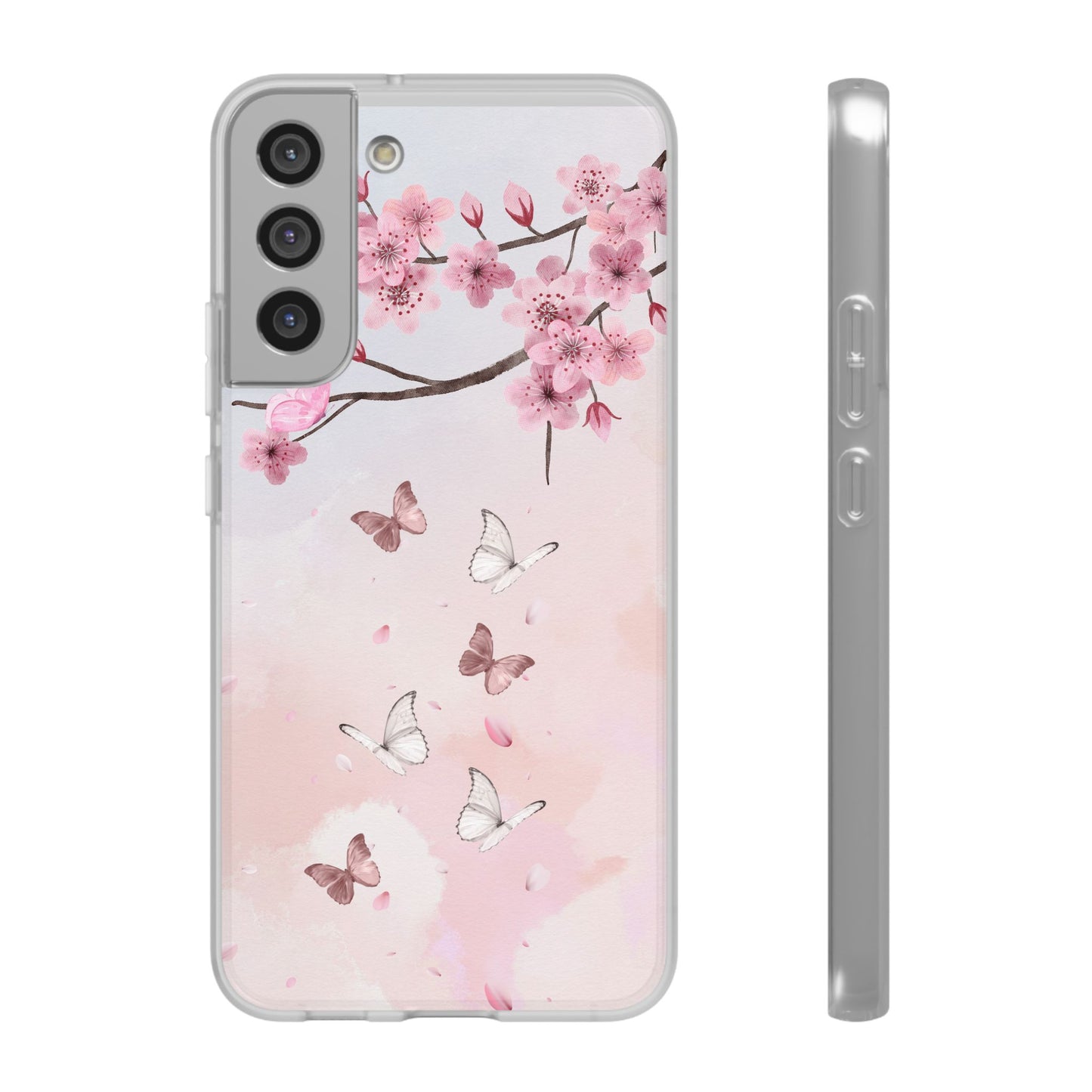 Pink Floral Flexi Case