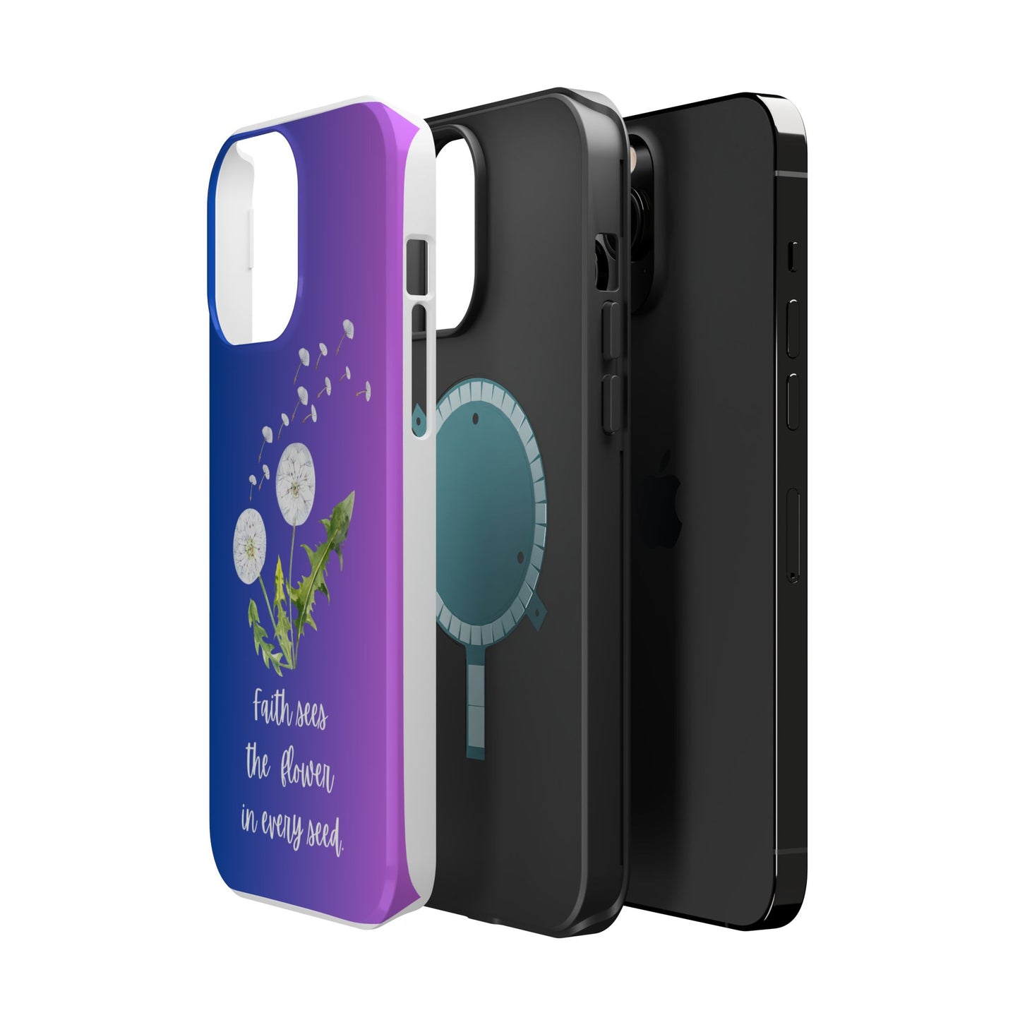 Phone Case - Faith Sees the Flower in Every Seed Inspirational Magnetic Tough Case