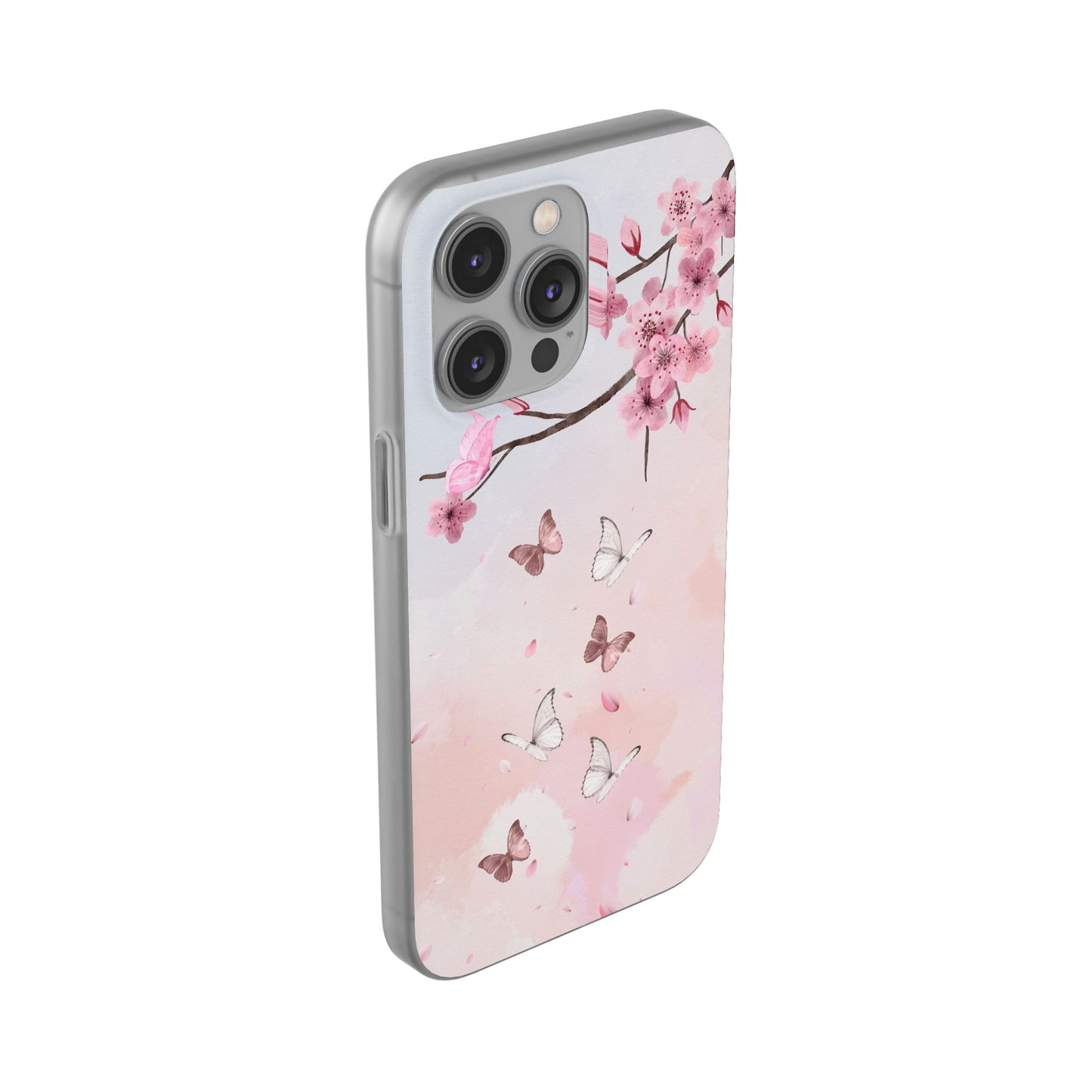 Pink Floral Flexi Case