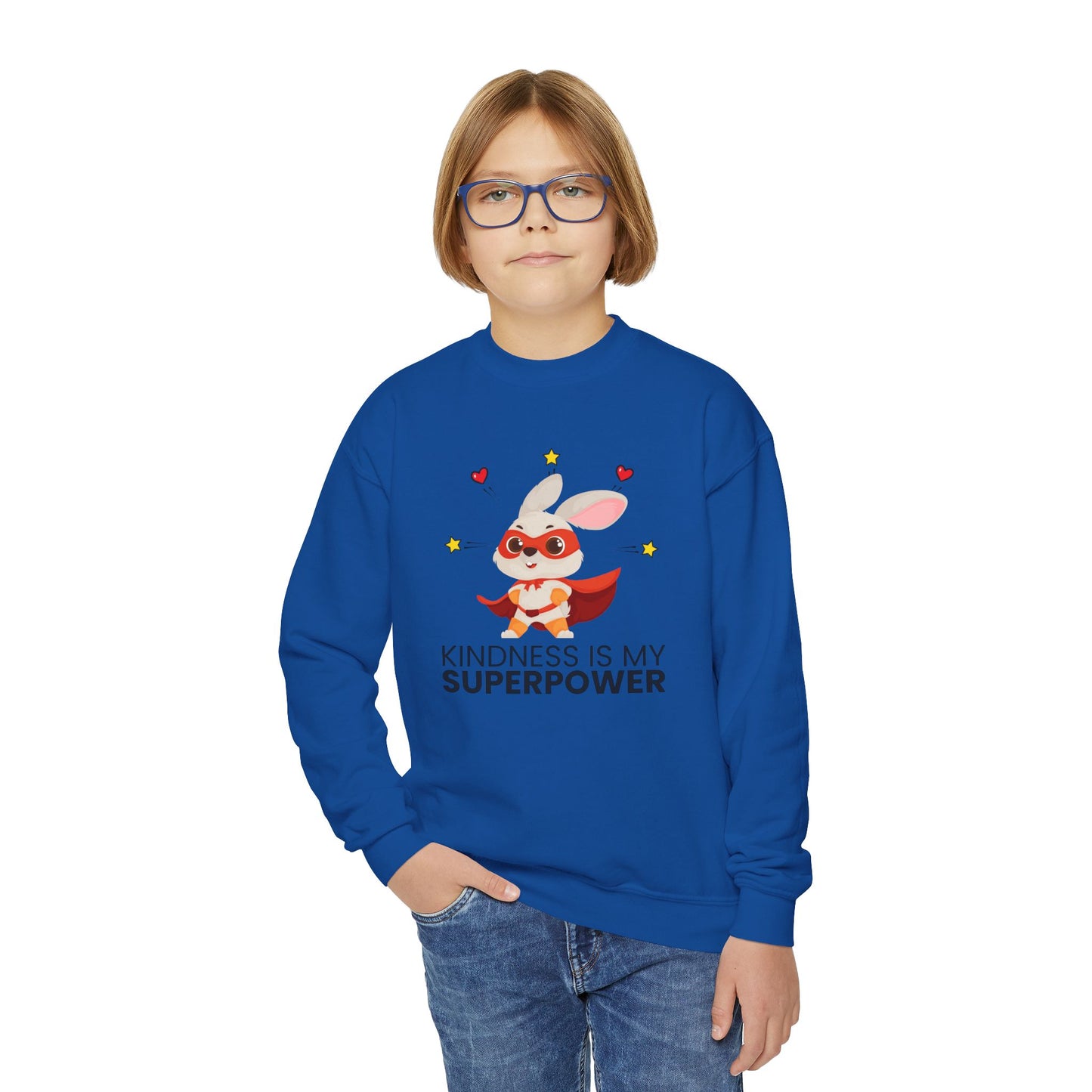 Youth Sweatshirt - 'Kindness is My Superpower'