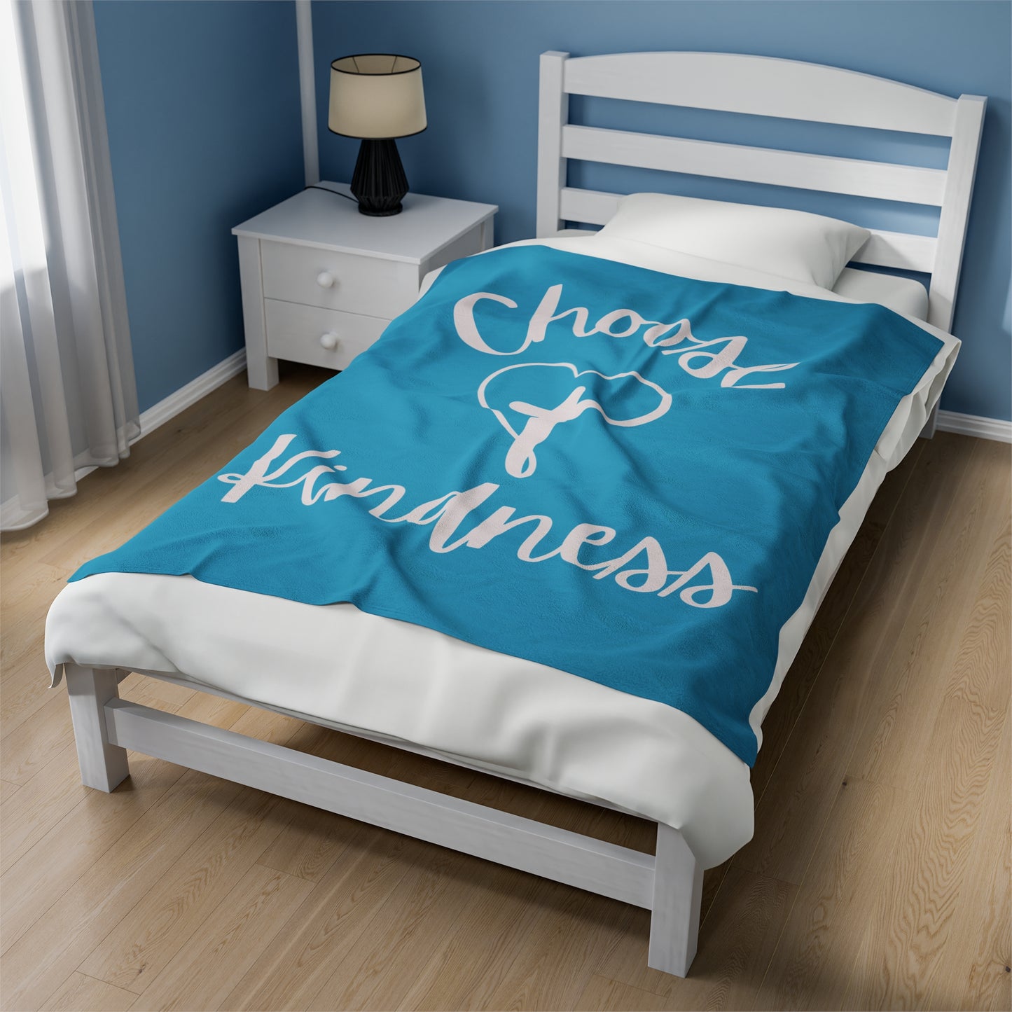 Velveteen Plush Blanket - Choose Kindness Snuggle Blanket