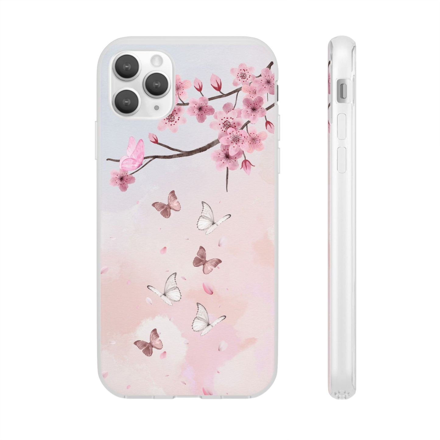 Pink Floral Flexi Case
