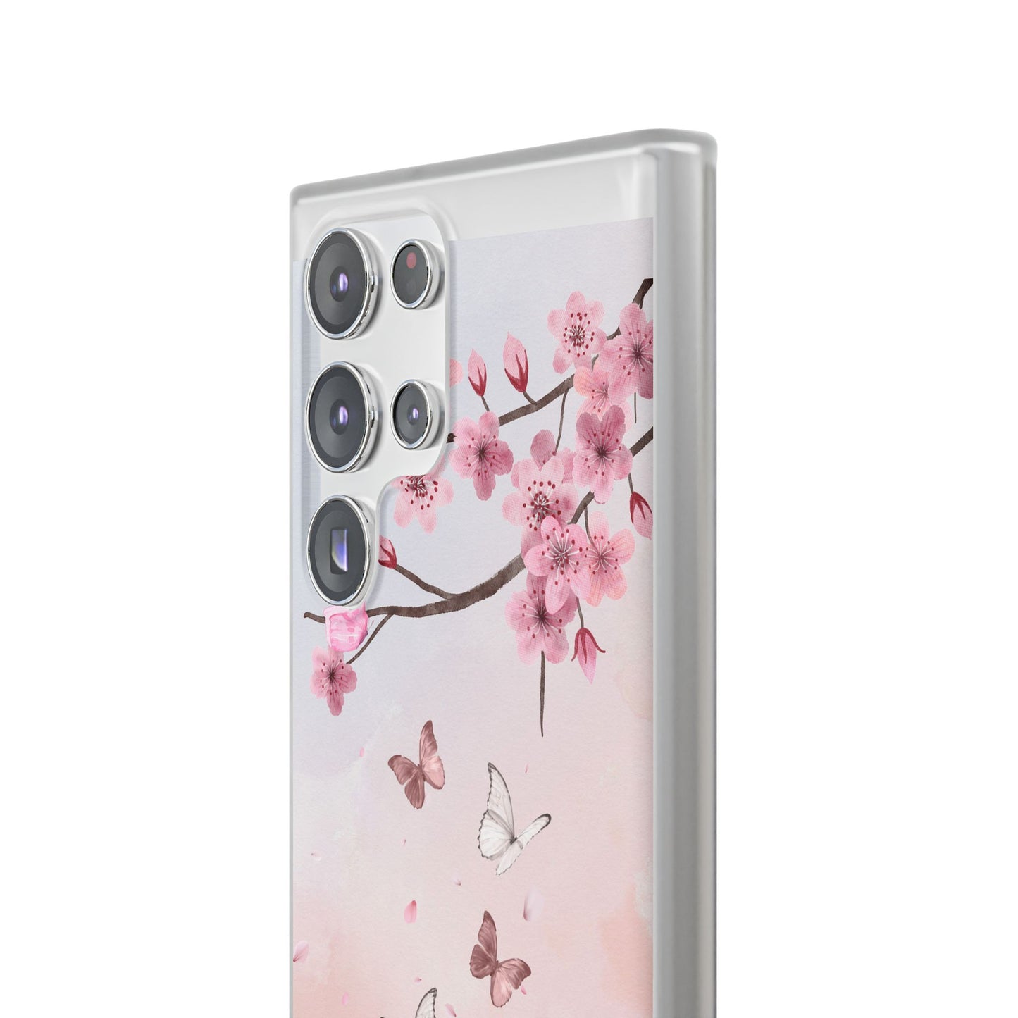 Pink Floral Flexi Case