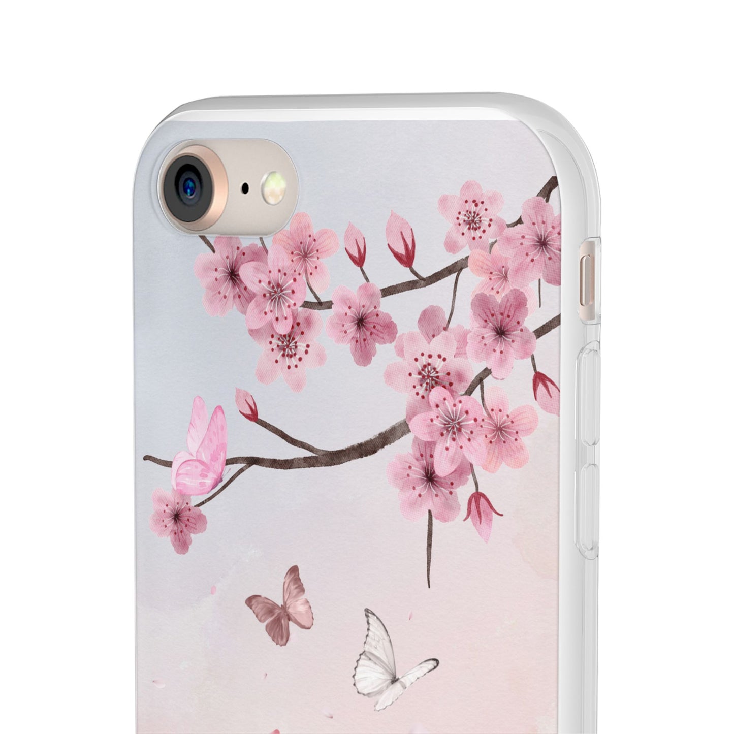 Pink Floral Flexi Case