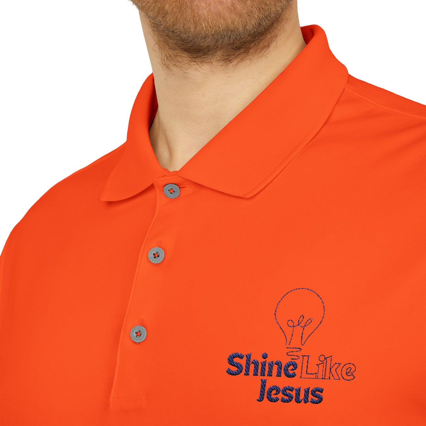 Adidas Unisex Performance Polo - Shine Like Jesus