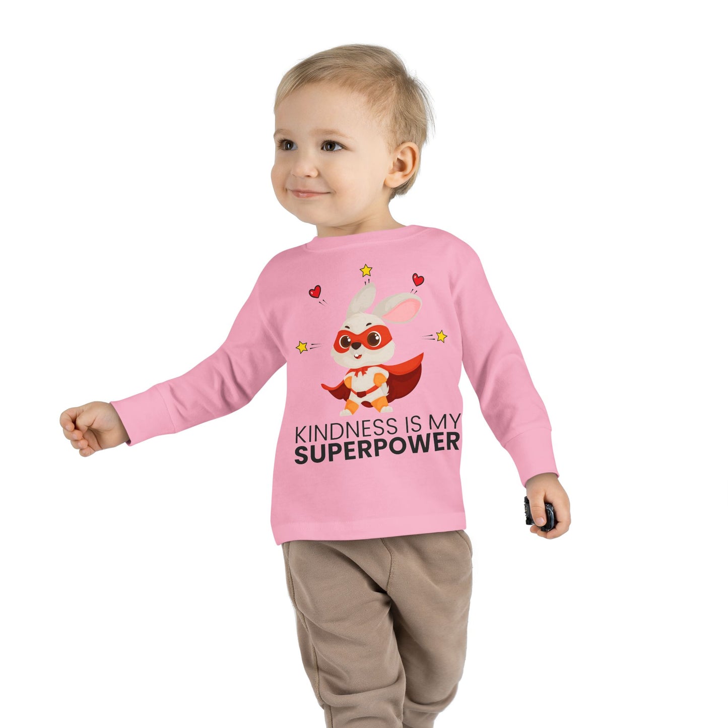 Toddler Tee - Promote Positivity, Kindness is My Superpower