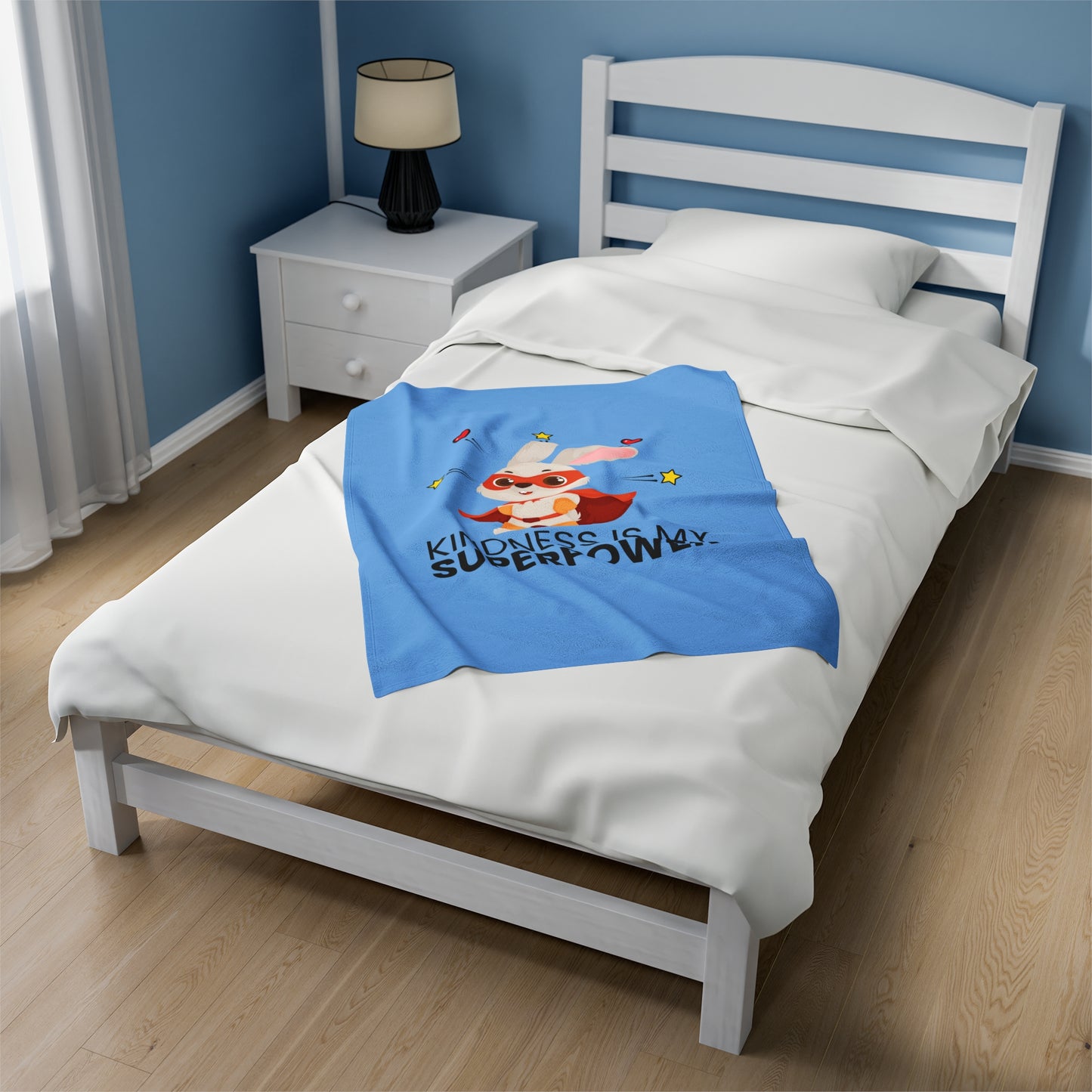 Velveteen Plush Blanket Kindness is my Superpower
