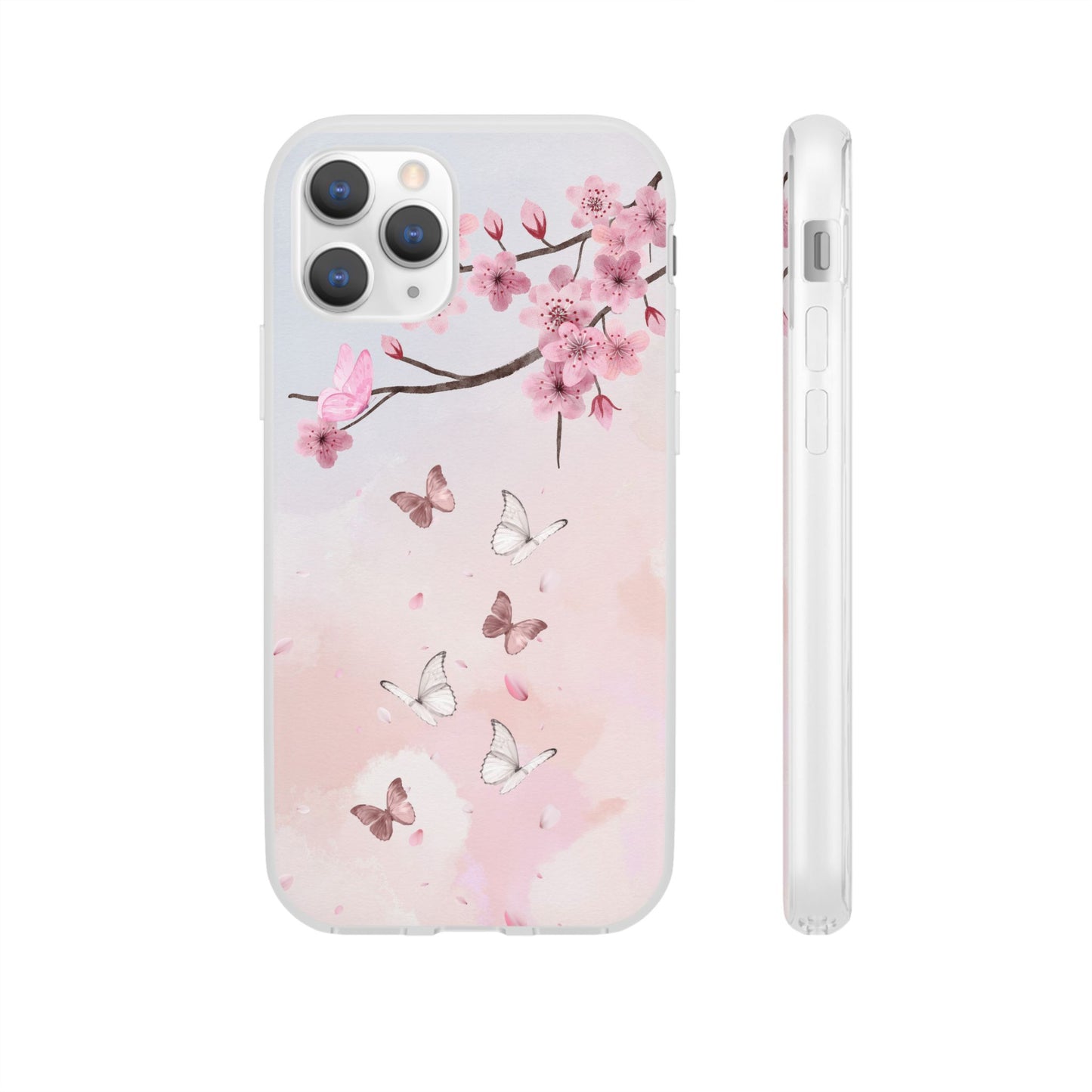 Pink Floral Flexi Case