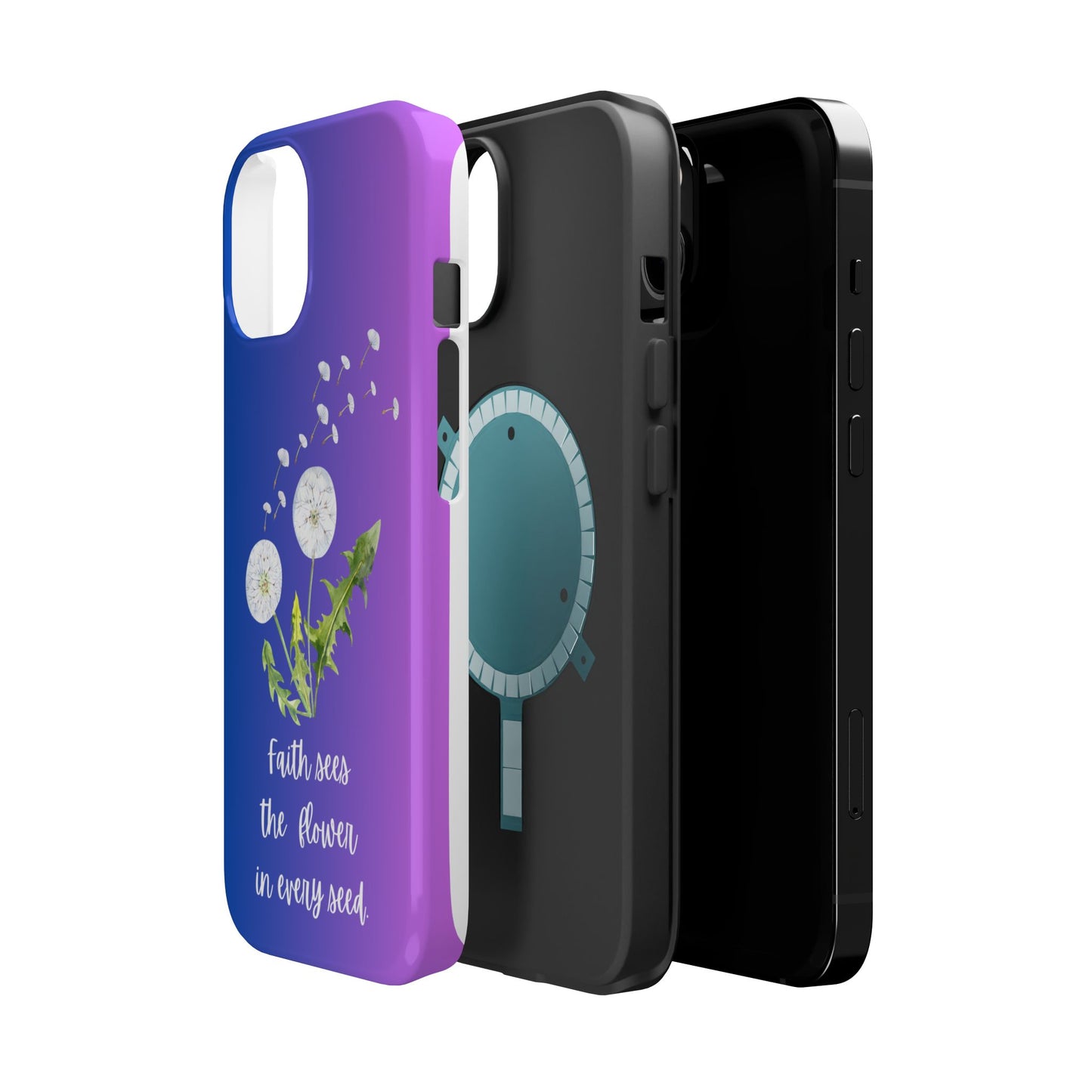 Phone Case - Faith Sees the Flower in Every Seed Inspirational Magnetic Tough Case