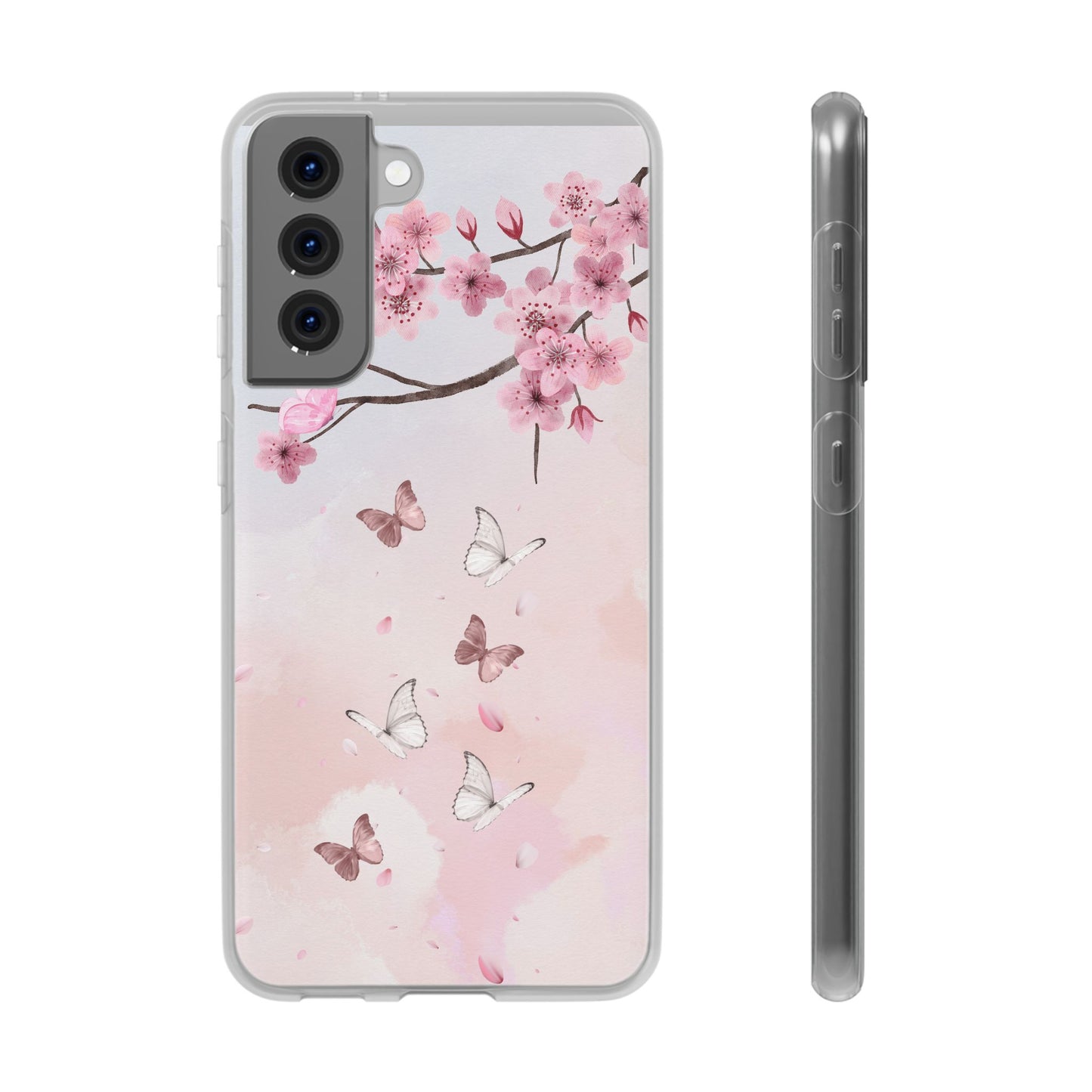 Pink Floral Flexi Case