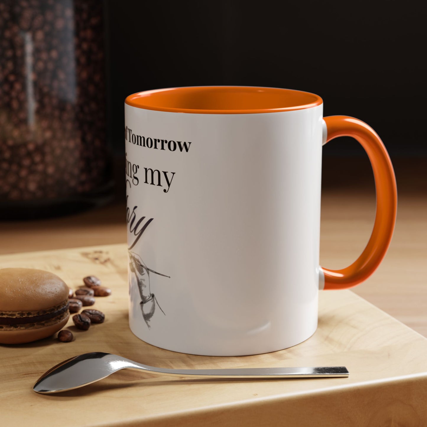 The Author of Tomorrow is Writing My Story Mug-Inspirational Faith Coffee Cup, Christian Gift
