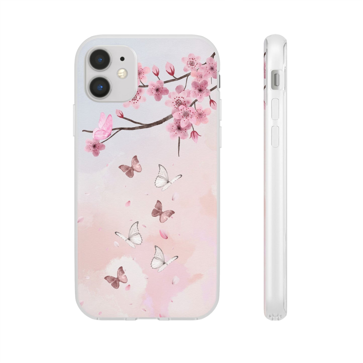 Pink Floral Flexi Case