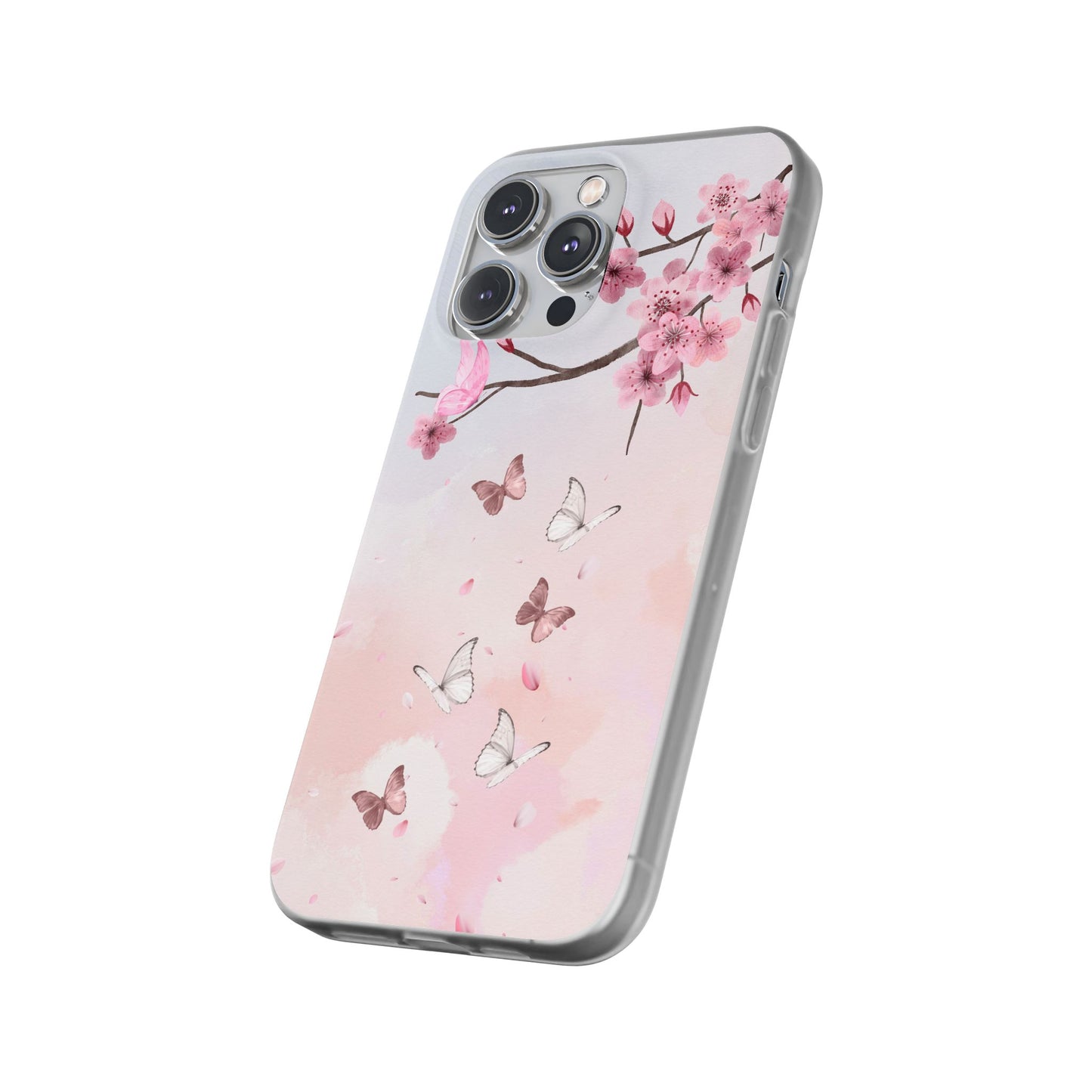 Pink Floral Flexi Case