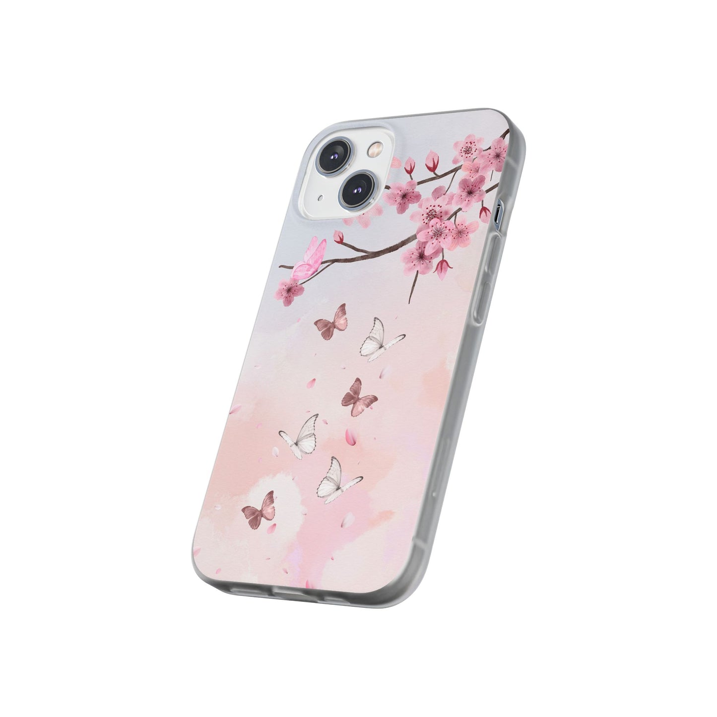 Pink Floral Flexi Case