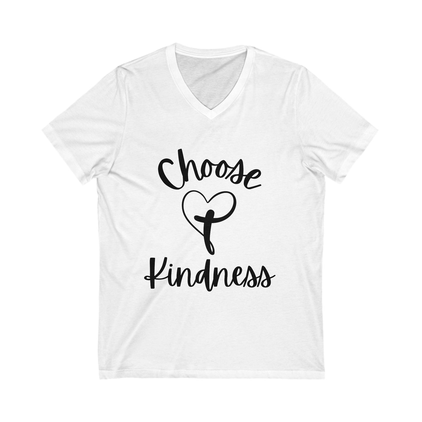 V-Neck Tee - Choose Kindness Promote Positivity