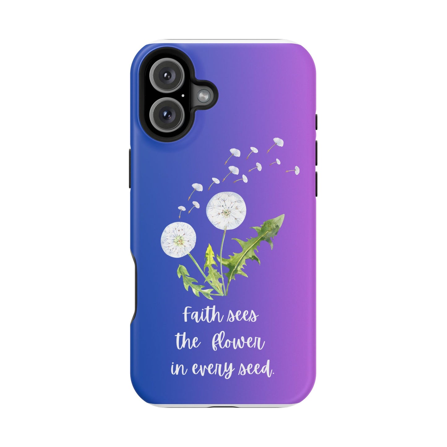 Phone Case - Faith Sees the Flower in Every Seed Inspirational Magnetic Tough Case