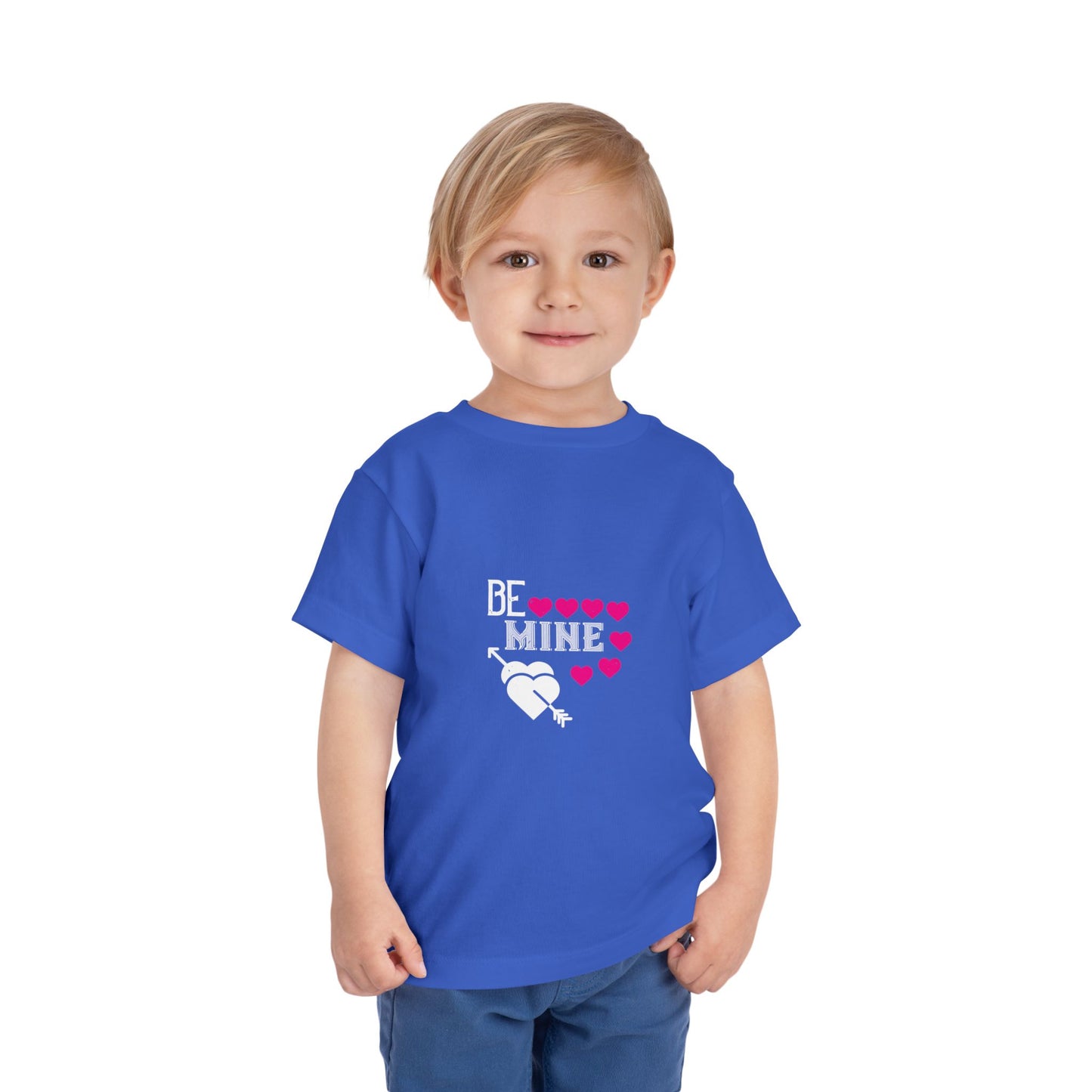 Be Mine Toddler Short Sleeve Tee - Cute Valentine’s Day T-Shirt for Kids
