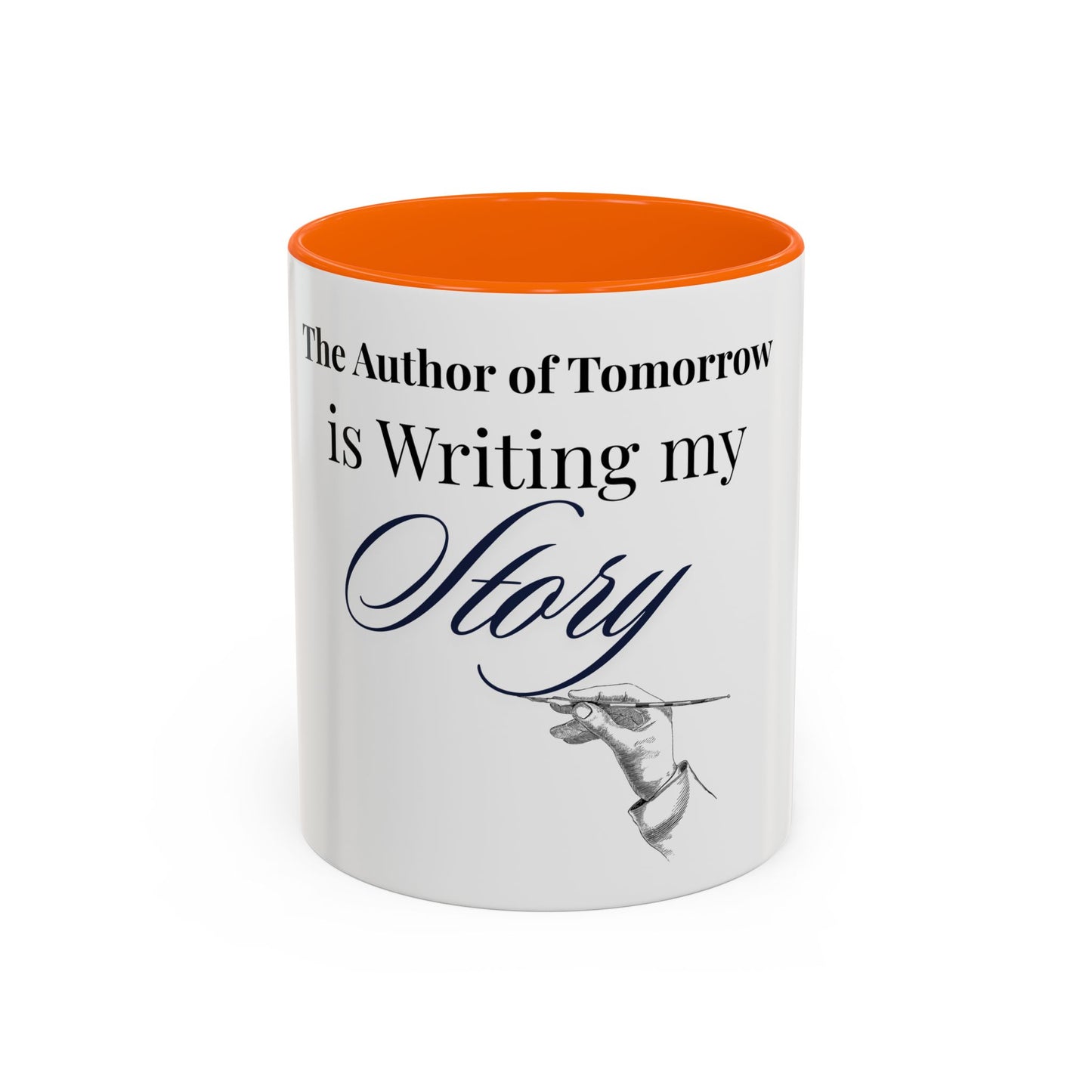 The Author of Tomorrow is Writing My Story Mug-Inspirational Faith Coffee Cup, Christian Gift