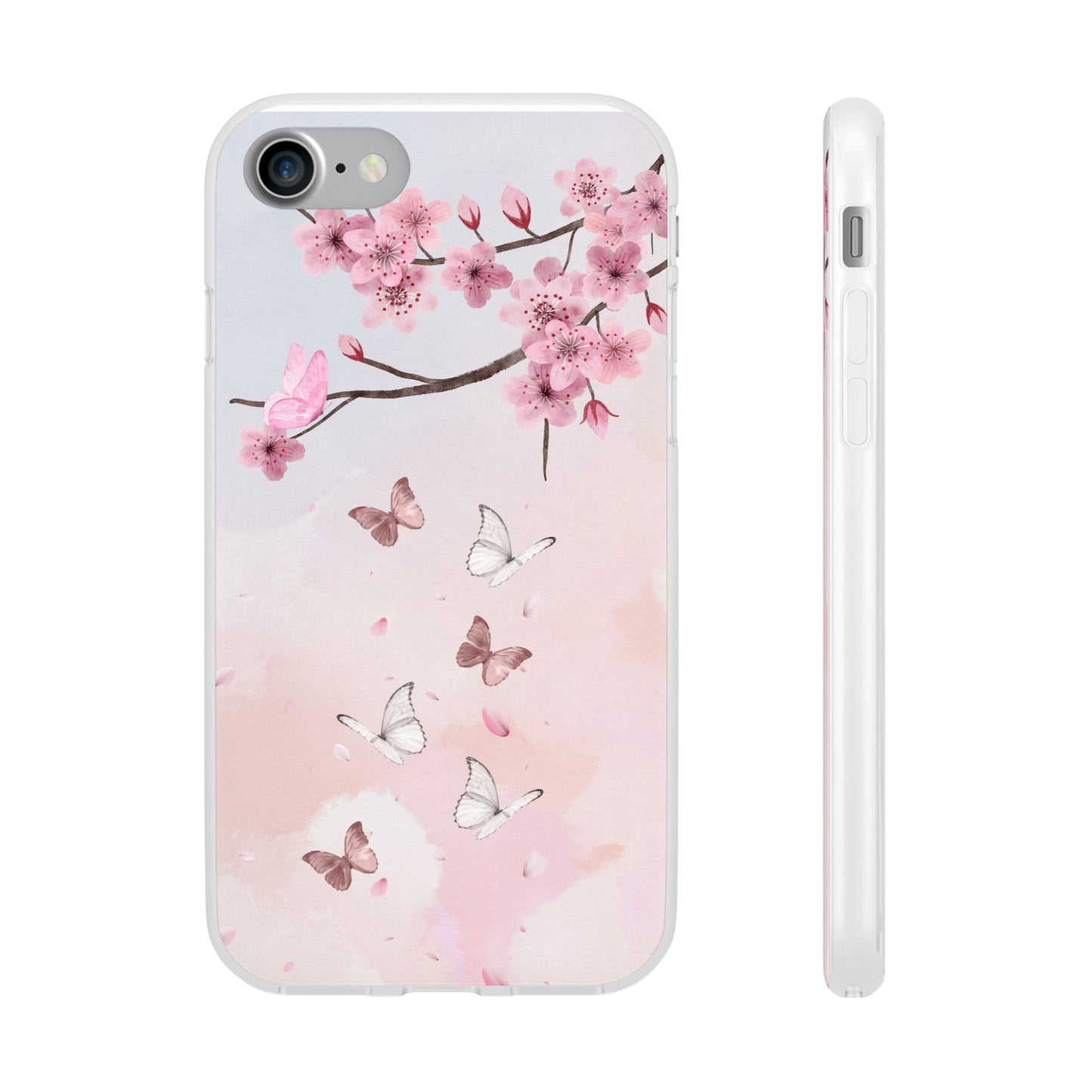 Pink Floral Flexi Case