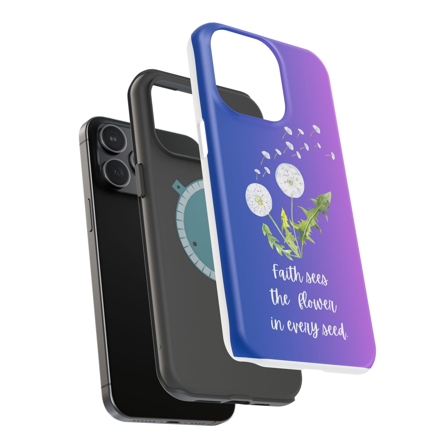Phone Case - Faith Sees the Flower in Every Seed Inspirational Magnetic Tough Case
