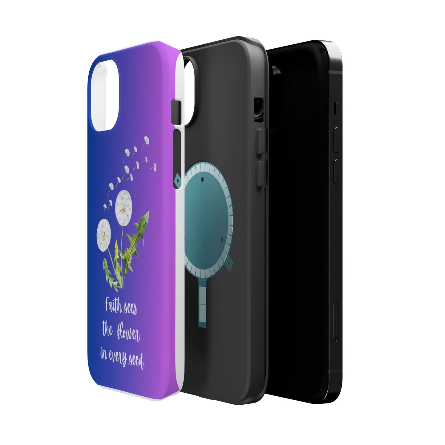 Phone Case - Faith Sees the Flower in Every Seed Inspirational Magnetic Tough Case