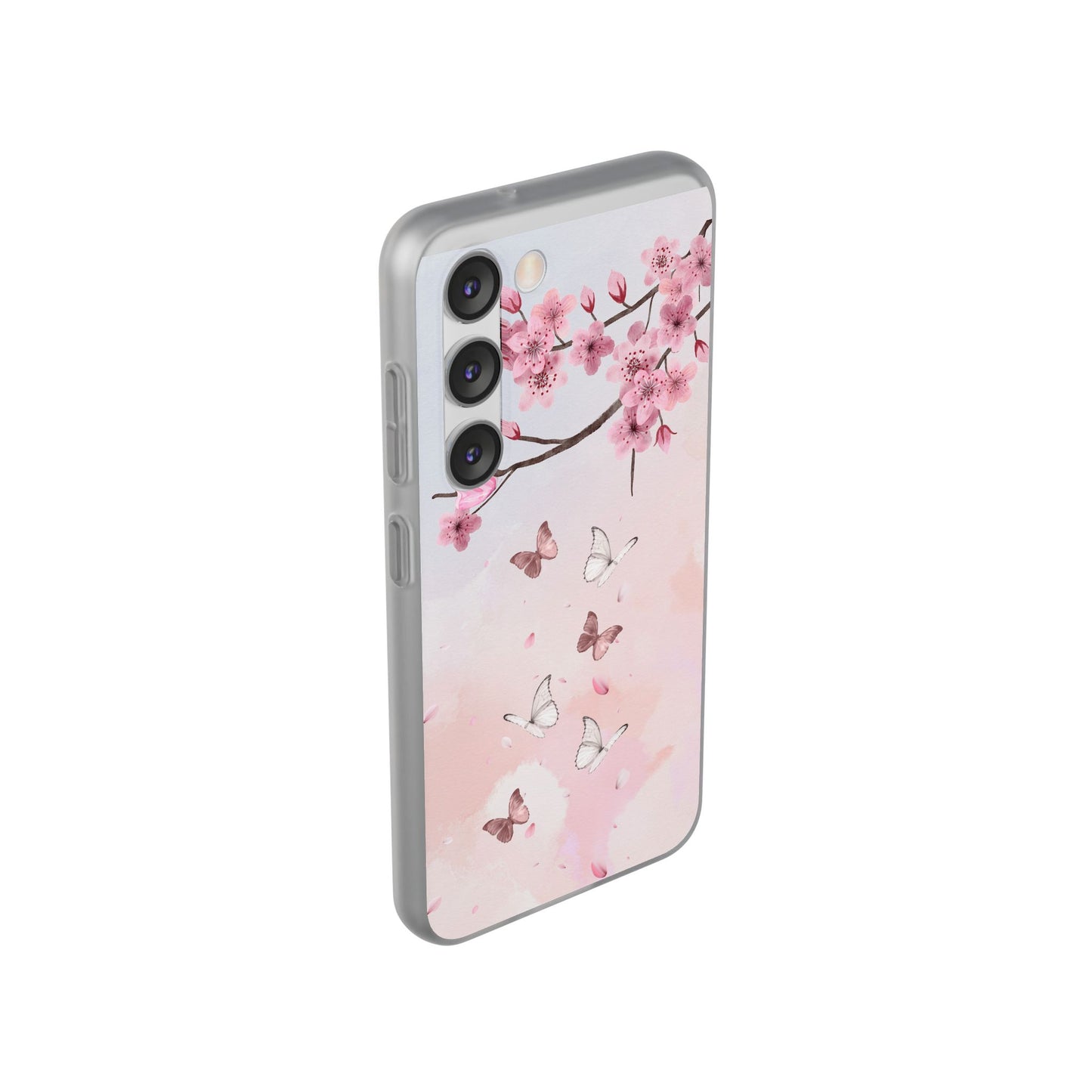 Pink Floral Flexi Case