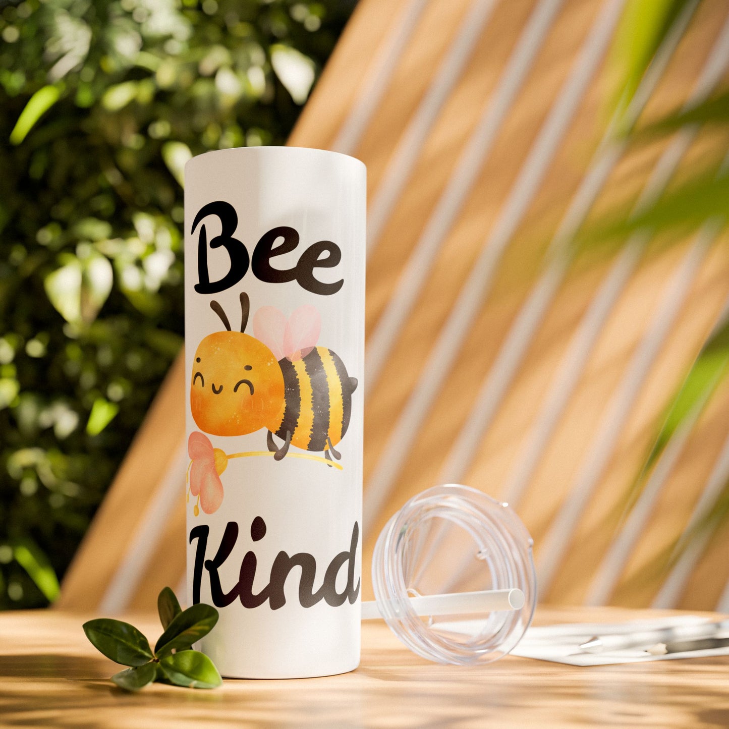 Be Kind Skinny Tumbler with Straw, 20oz