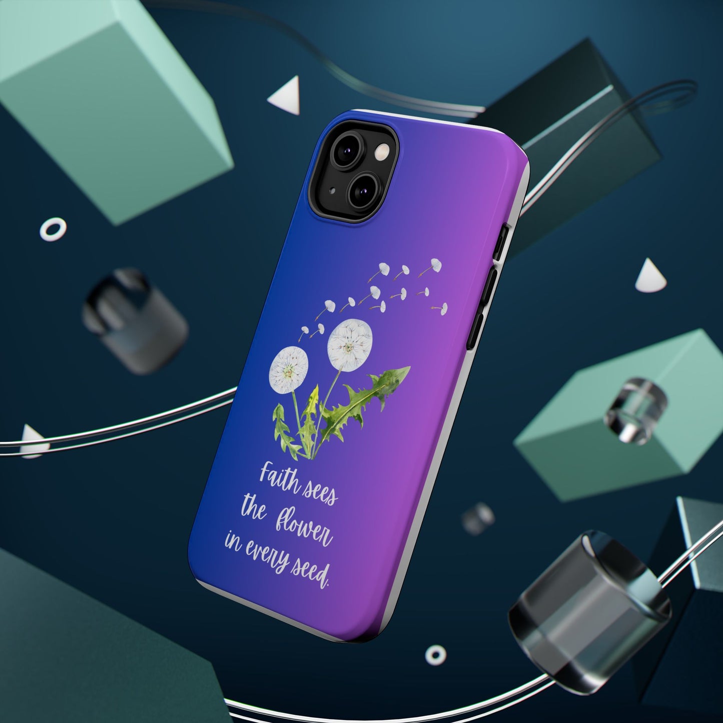 Phone Case - Faith Sees the Flower in Every Seed Inspirational Magnetic Tough Case