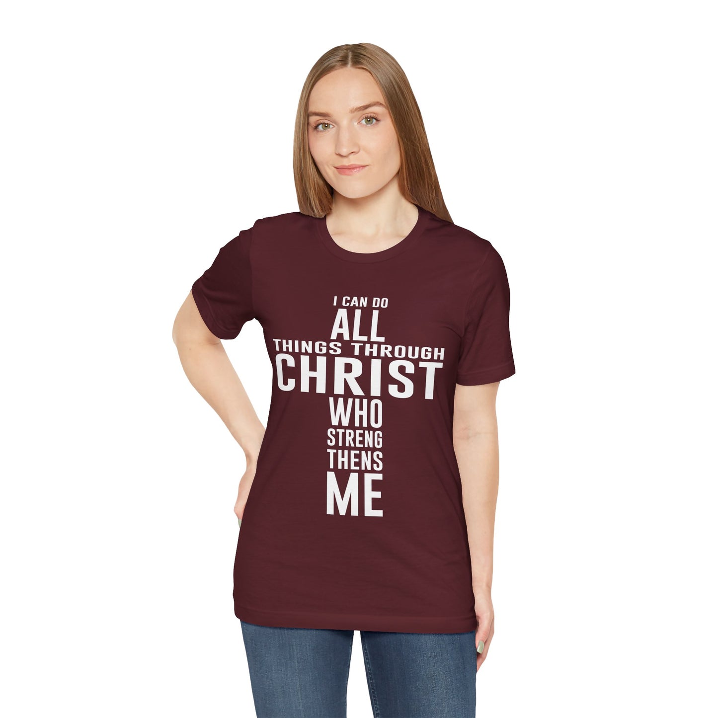 Christian Unisex Tee I can do all things through Christ
