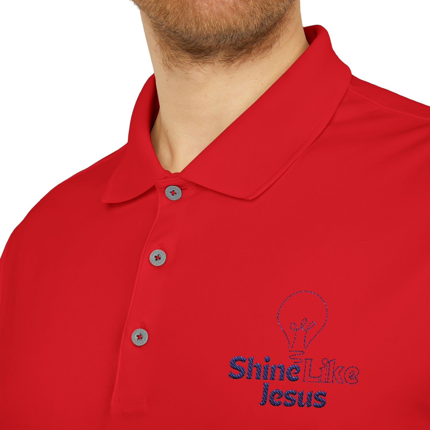 Adidas Unisex Performance Polo - Shine Like Jesus