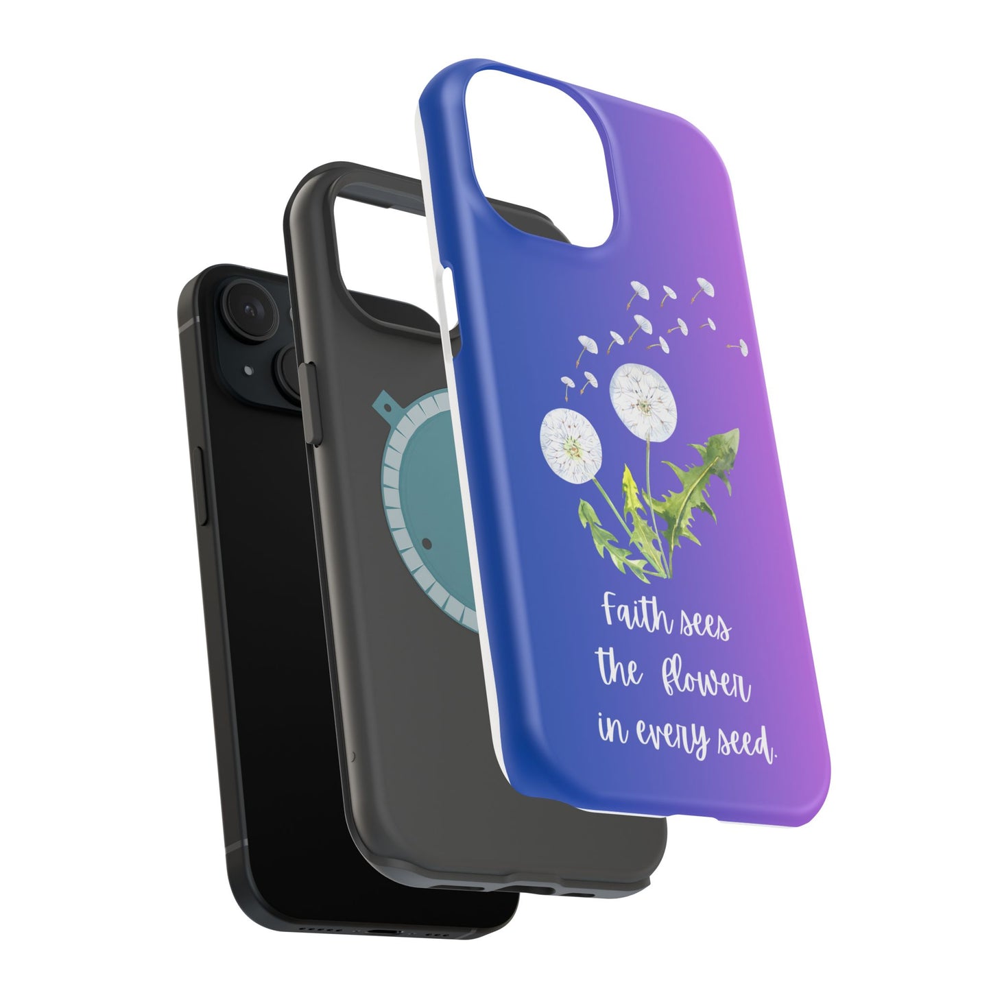 Phone Case - Faith Sees the Flower in Every Seed Inspirational Magnetic Tough Case