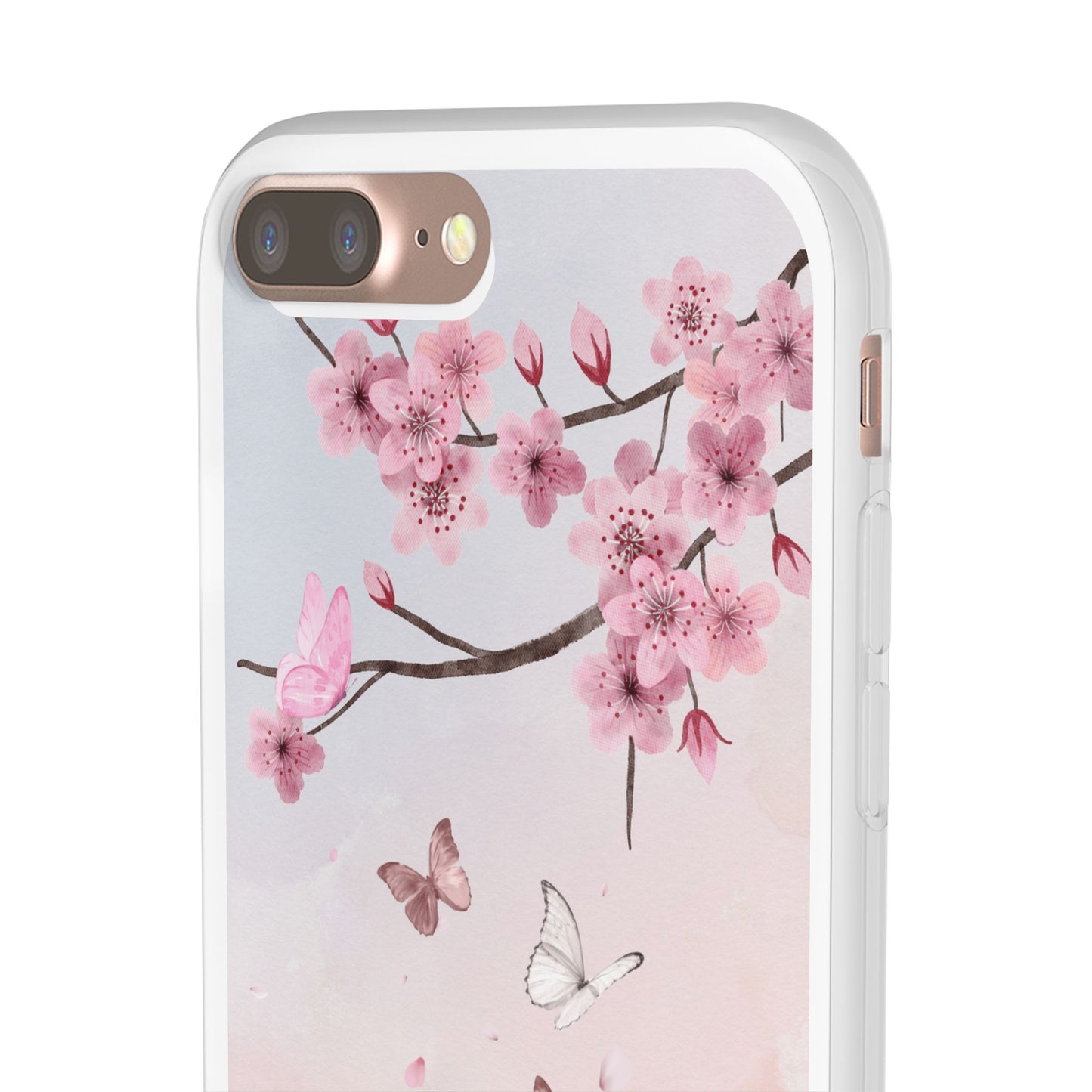 Pink Floral Flexi Case
