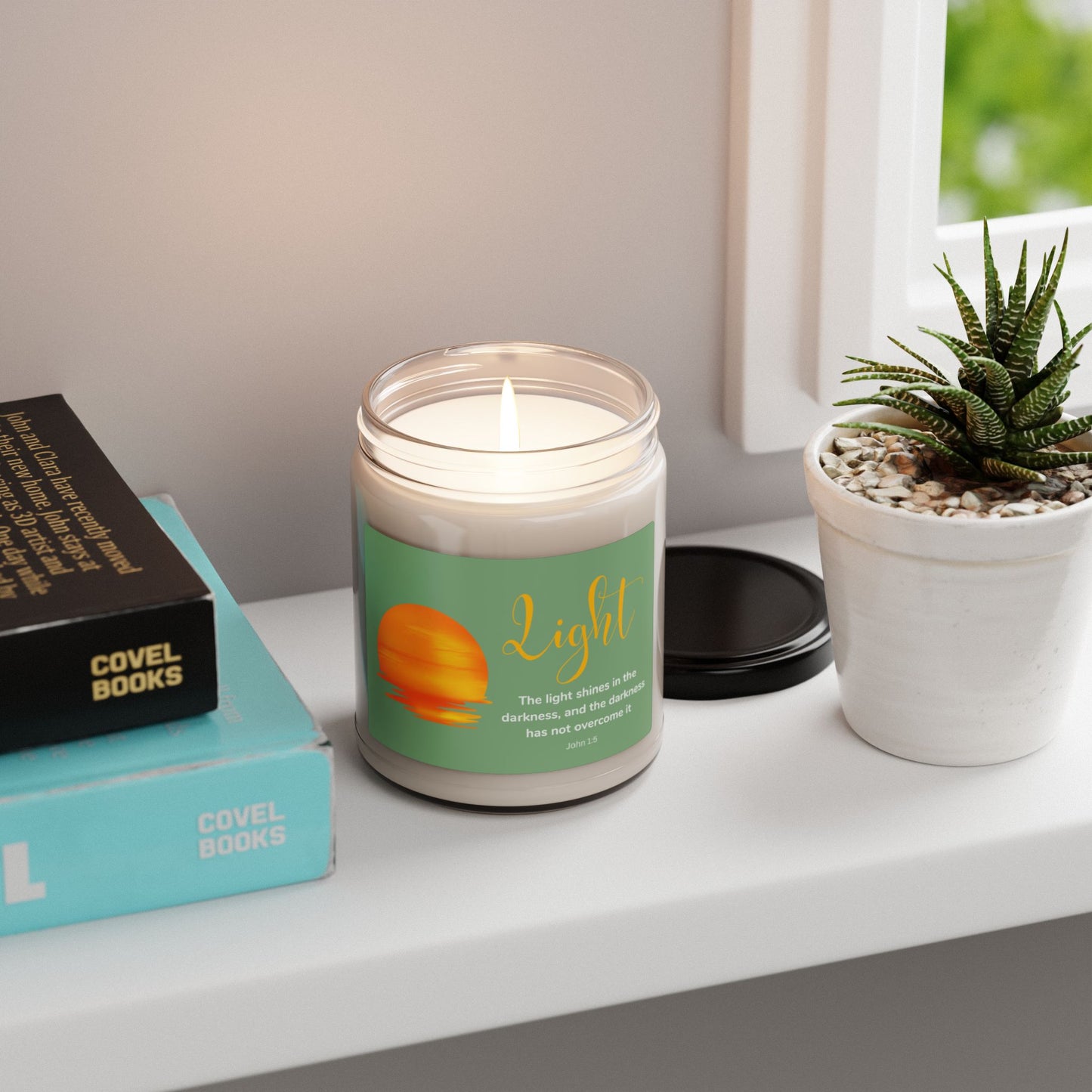 The Light Shines in the Darkness Scented Soy Candle, 9oz