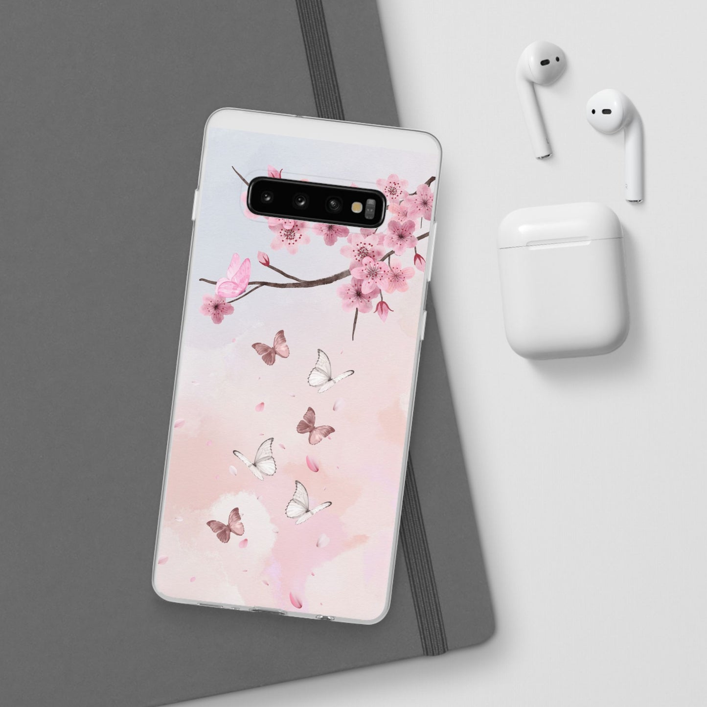 Pink Floral Flexi Case