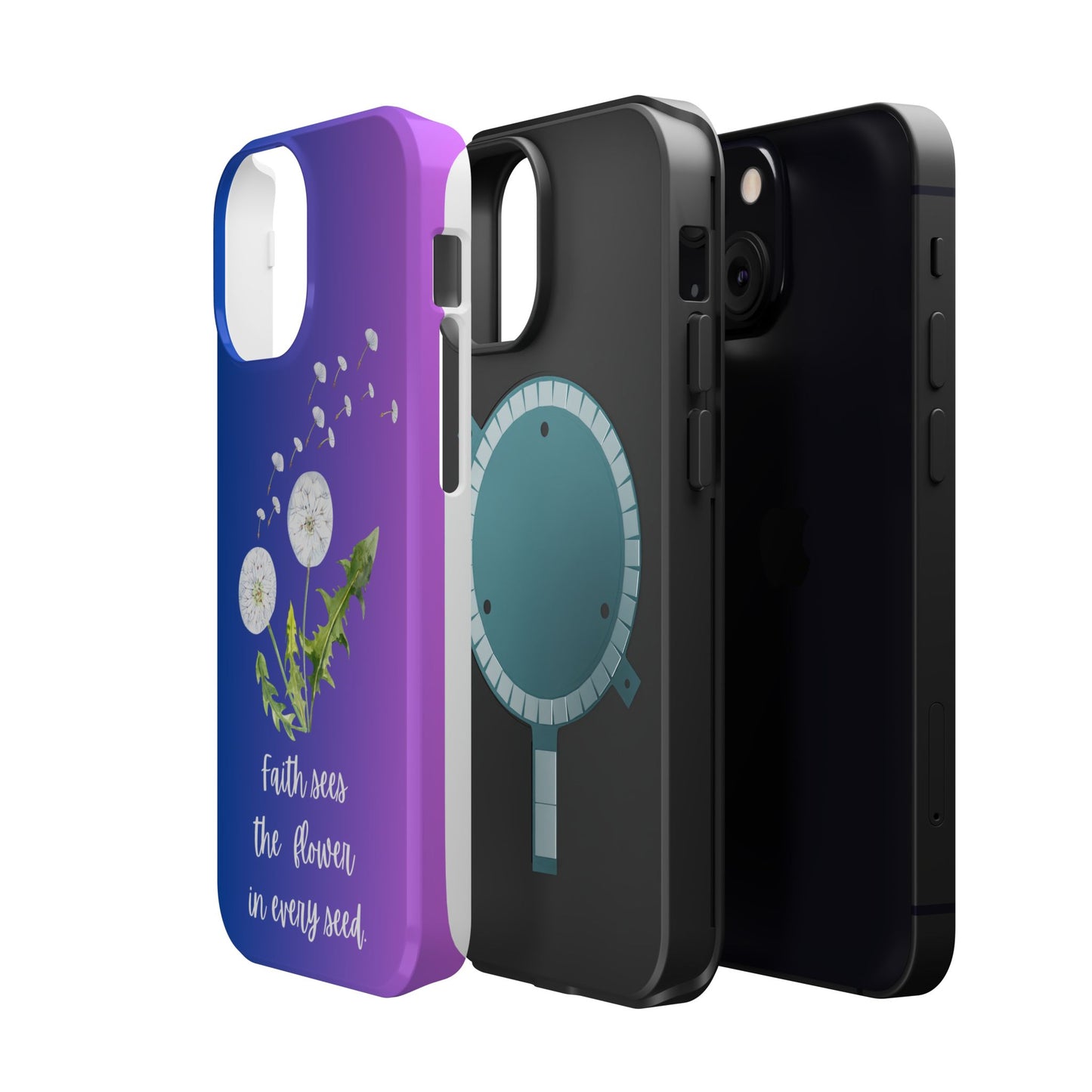 Phone Case - Faith Sees the Flower in Every Seed Inspirational Magnetic Tough Case
