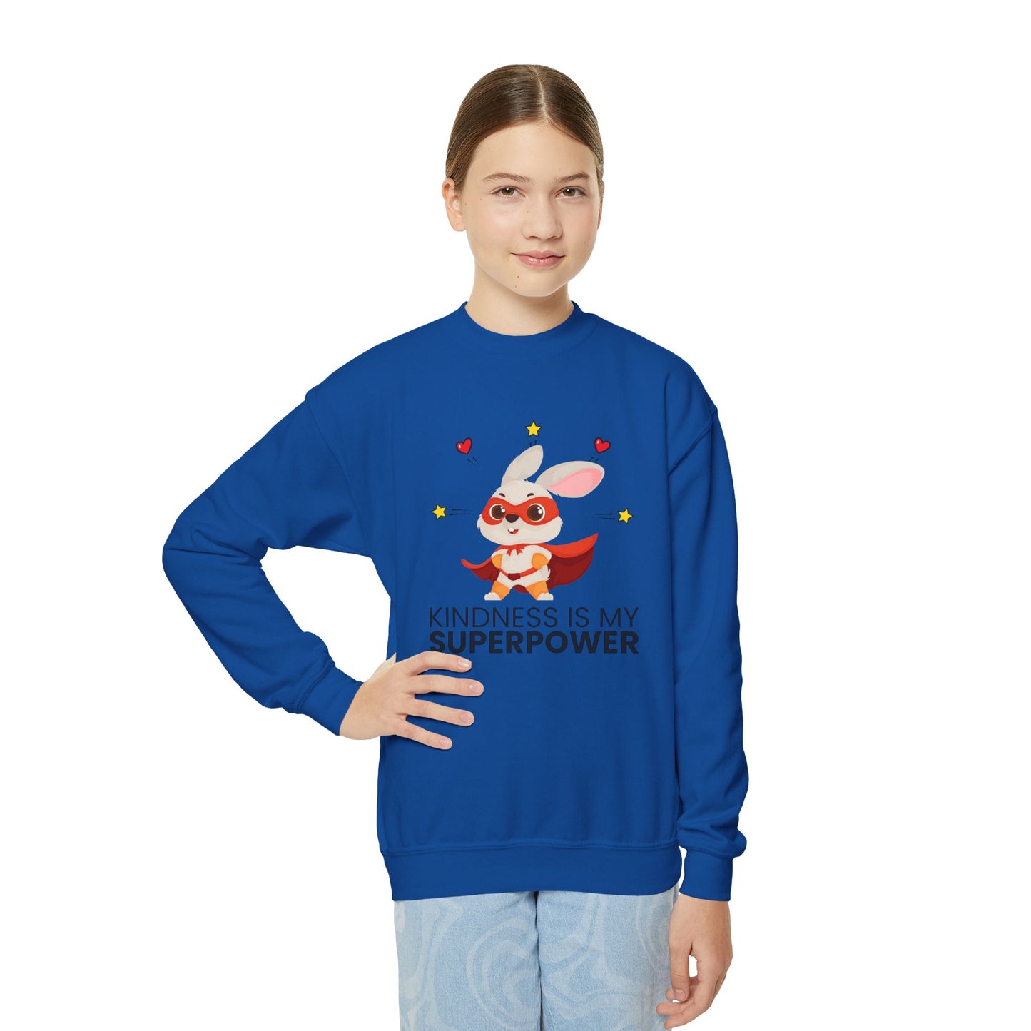 Youth Sweatshirt - 'Kindness is My Superpower'