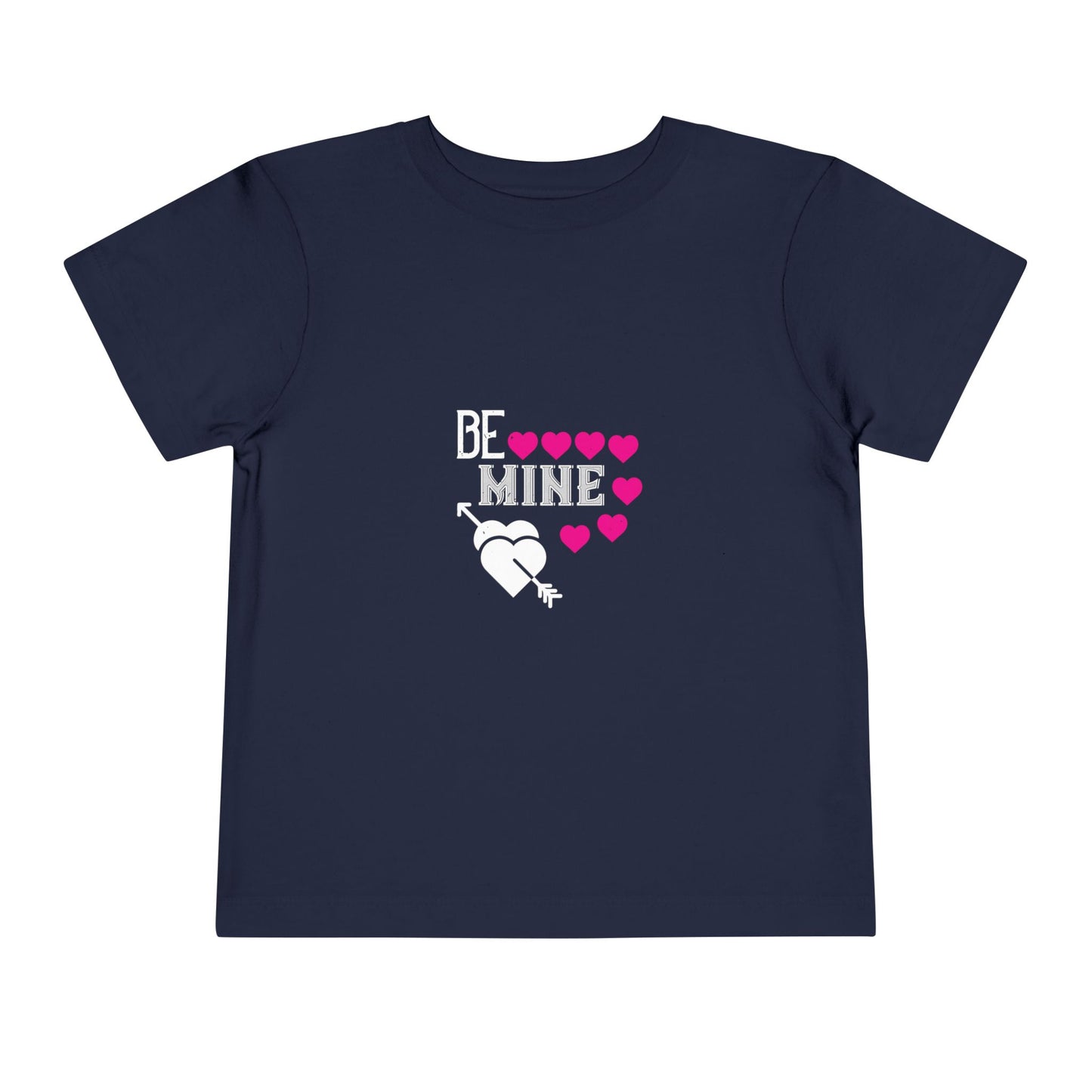Be Mine Toddler Short Sleeve Tee - Cute Valentine’s Day T-Shirt for Kids