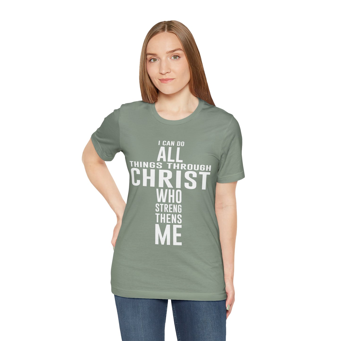 Christian Unisex Tee I can do all things through Christ