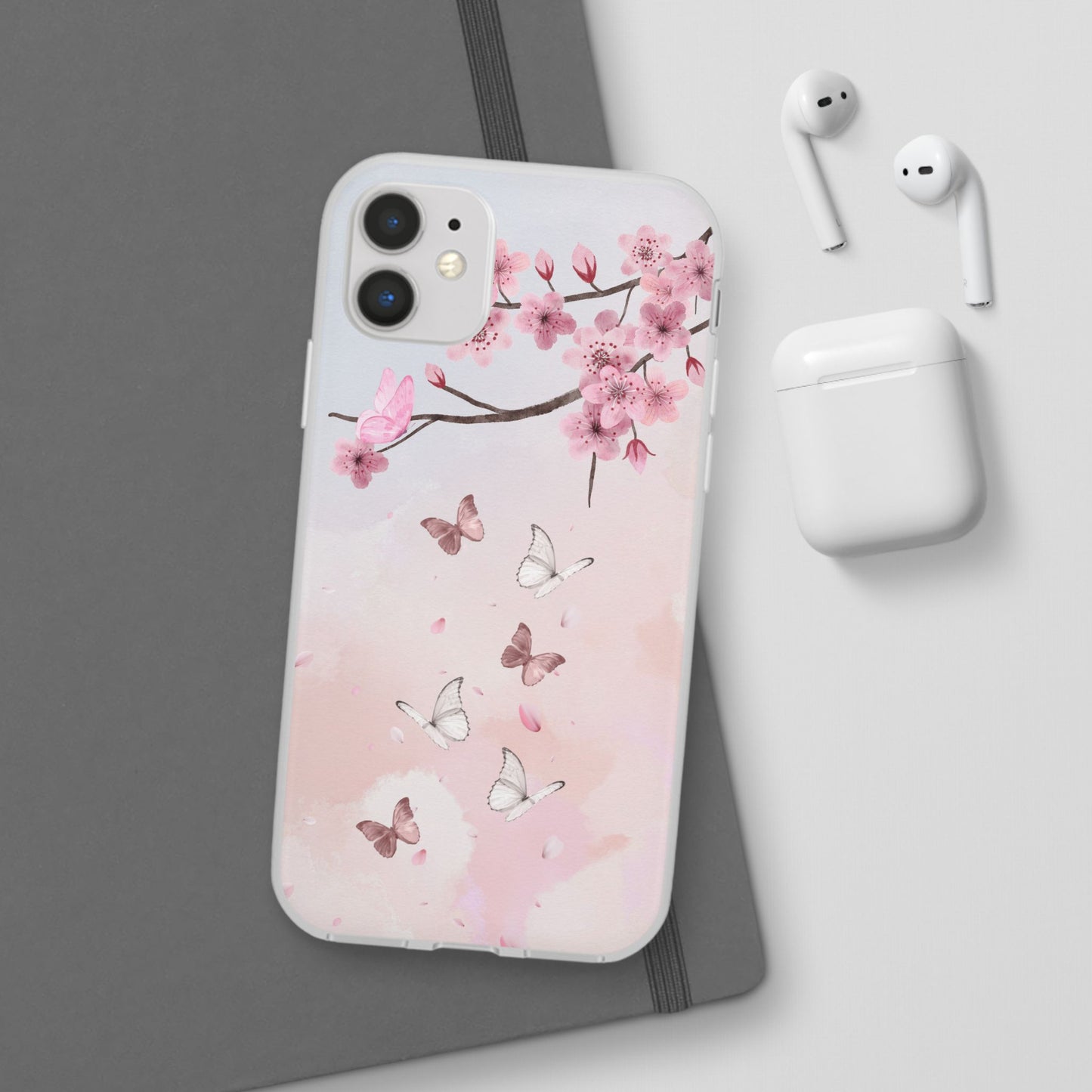 Pink Floral Flexi Case