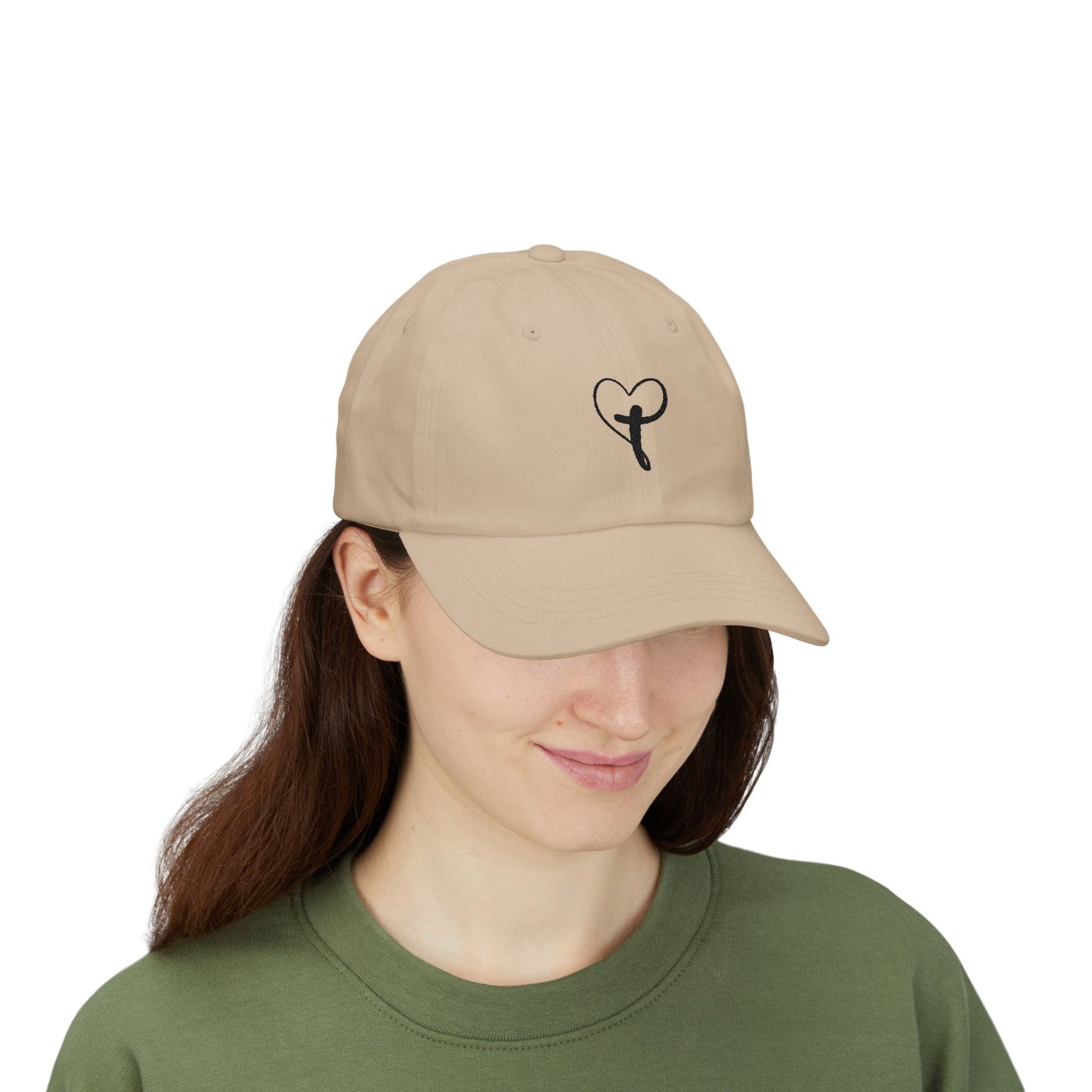 Classic  Cap with heart and cross