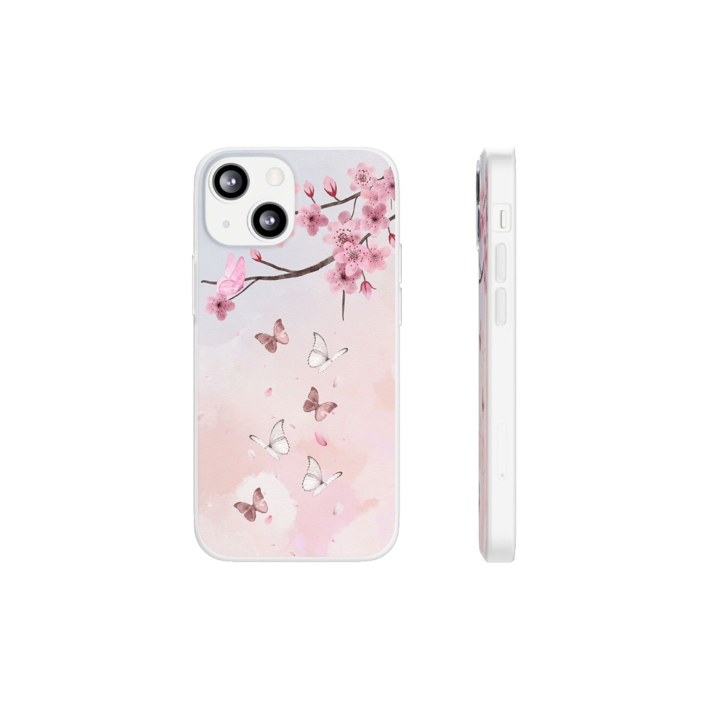 Pink Floral Flexi Case