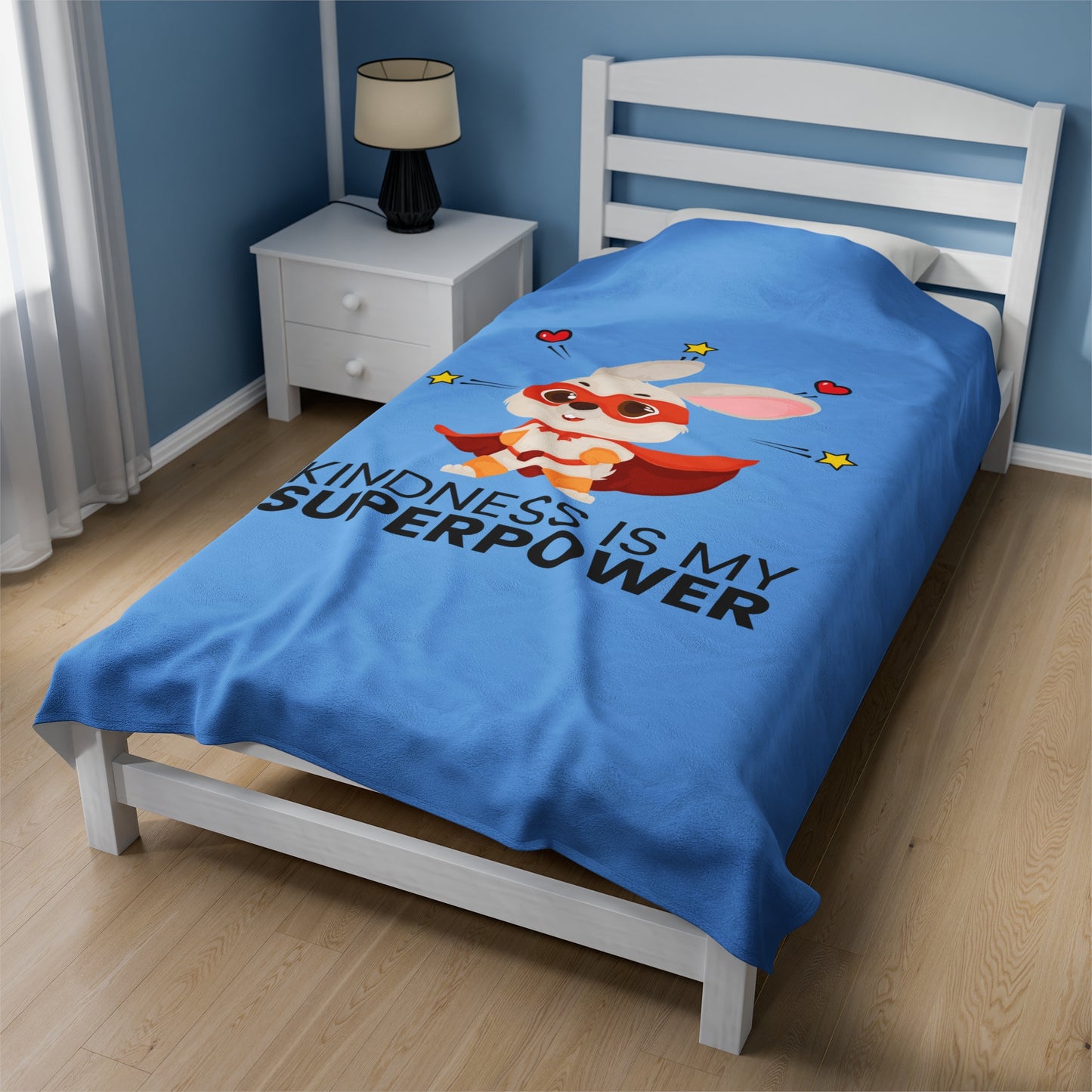 Velveteen Plush Blanket Kindness is my Superpower