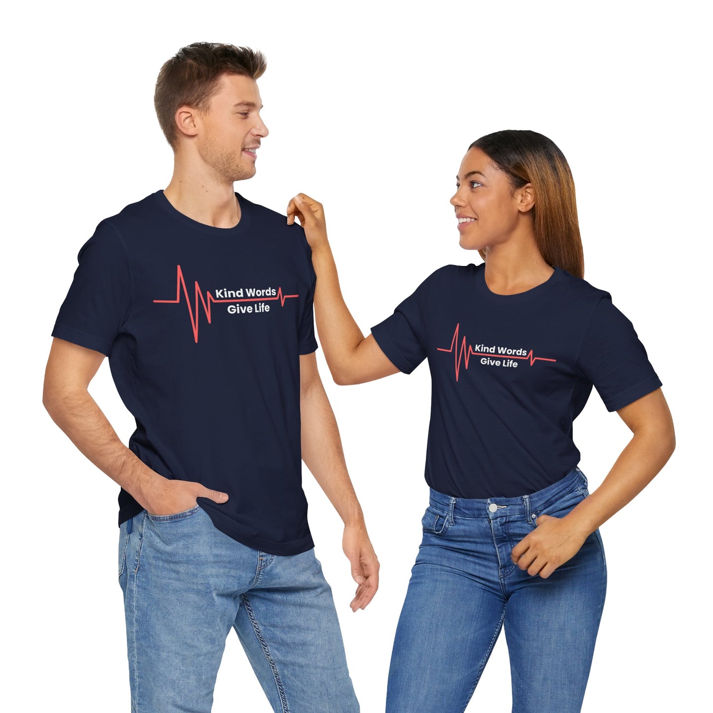 Unisex Jersey Short Sleeve Tee Kind Words Give Life